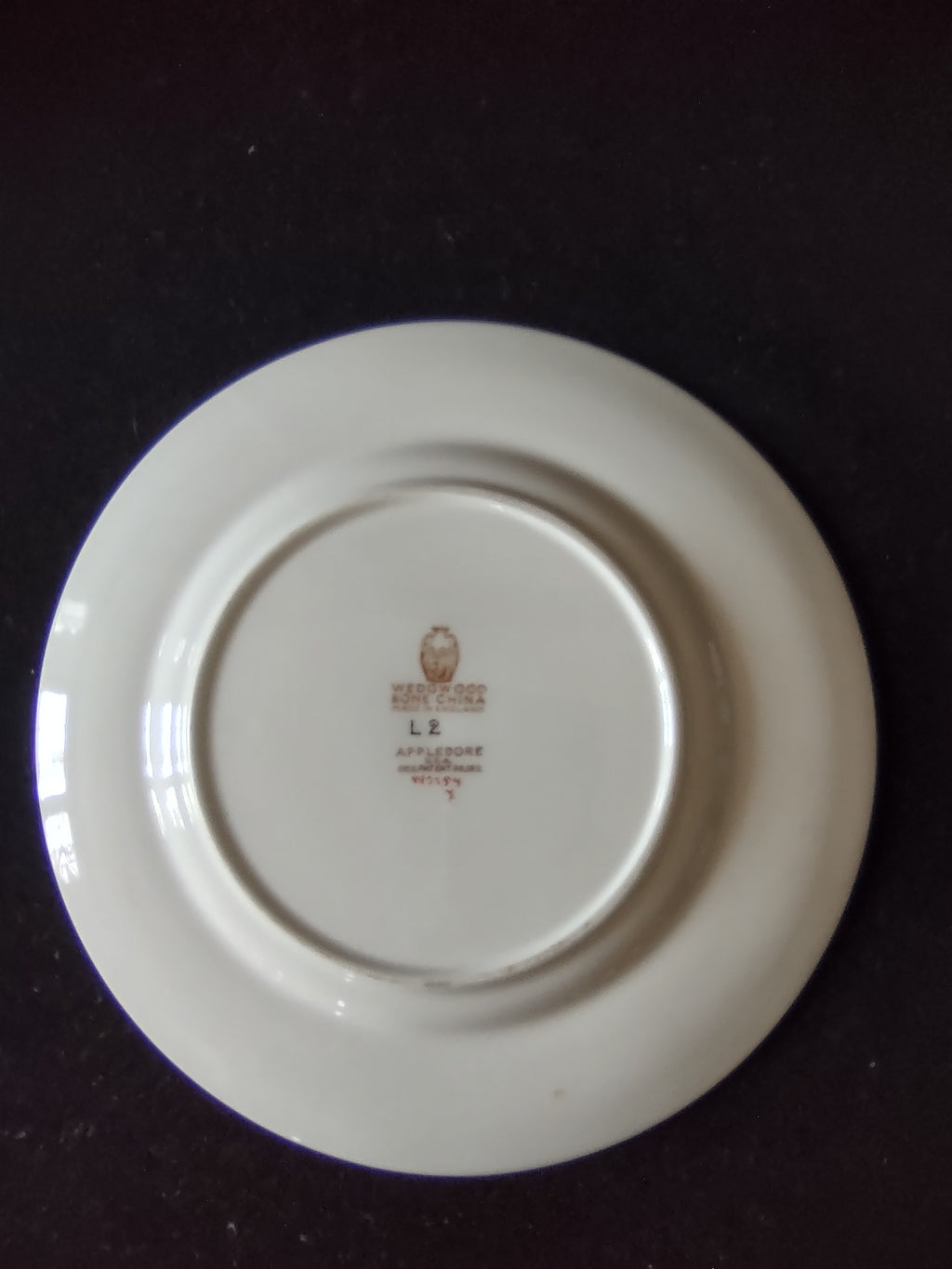 Vintage Wedgwood Appledore Salad Plate Bone China England Set Of 2 [6202]