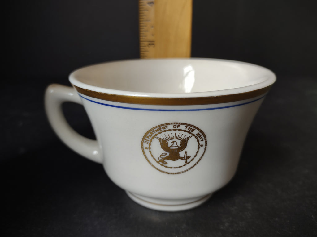 Vintage Dept of the Navy Cup Caribe Puerto Rico Gold Eagle Seal [6203]