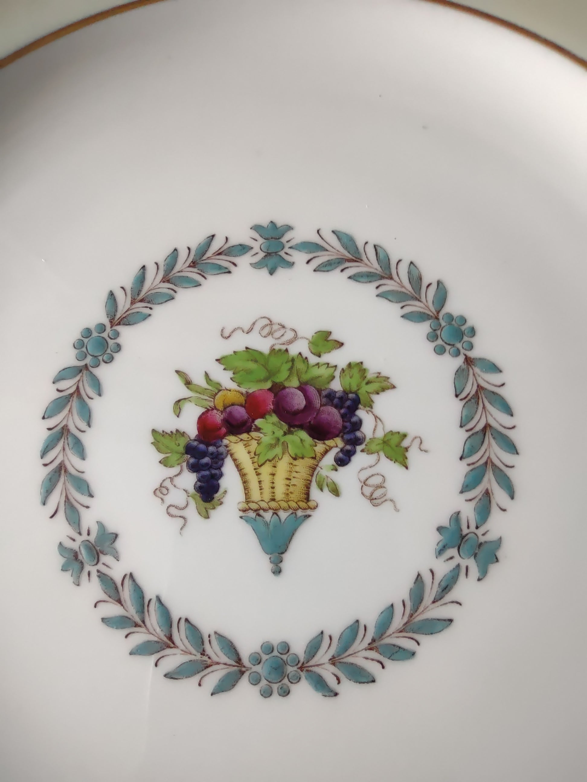 Vintage Wedgwood Appledore 11" Dinner Plate Bone China England [6205]