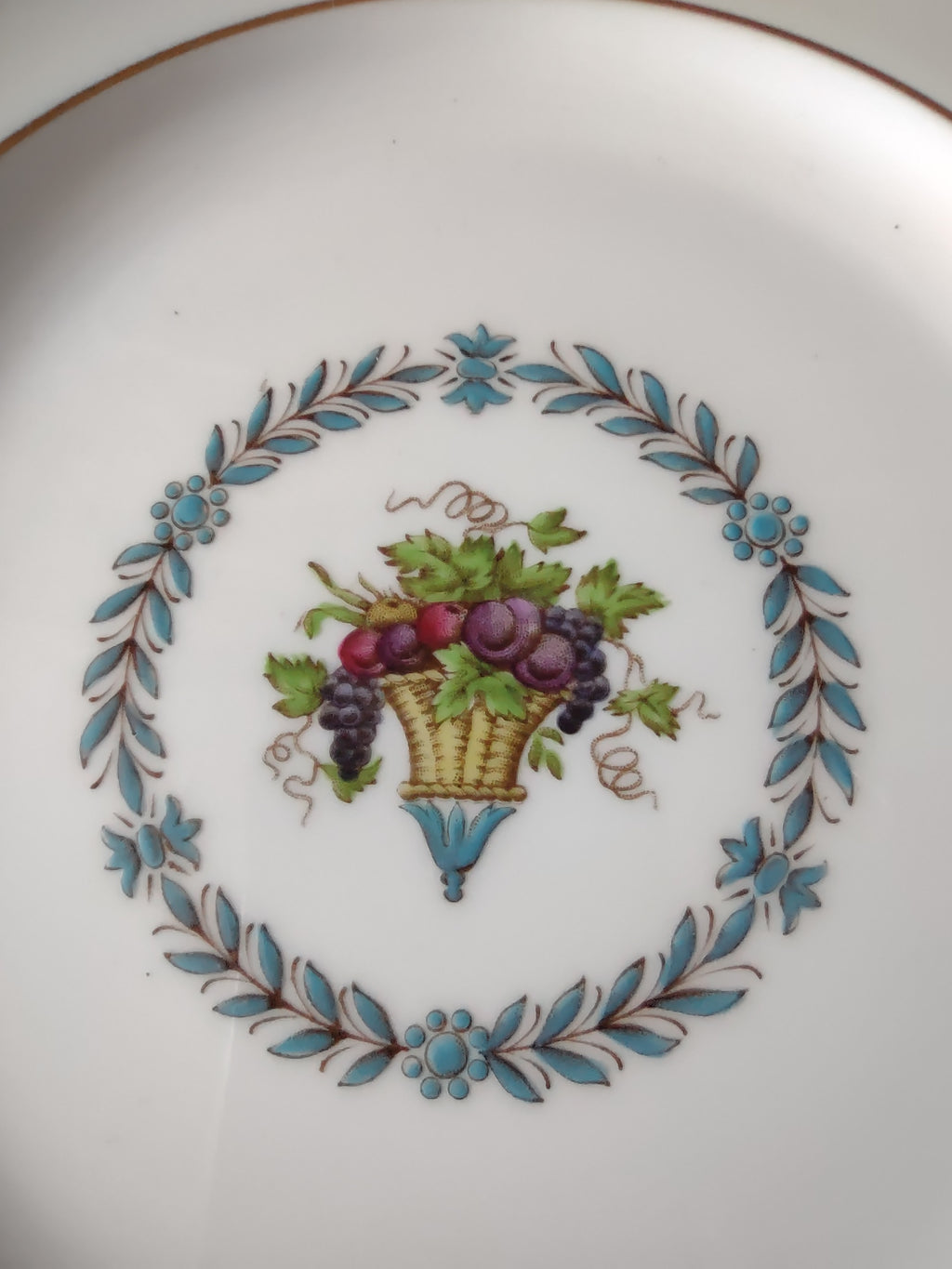 Vintage Wedgwood Appledore Luncheon Plate Bone China England Set Of 5 [6206]