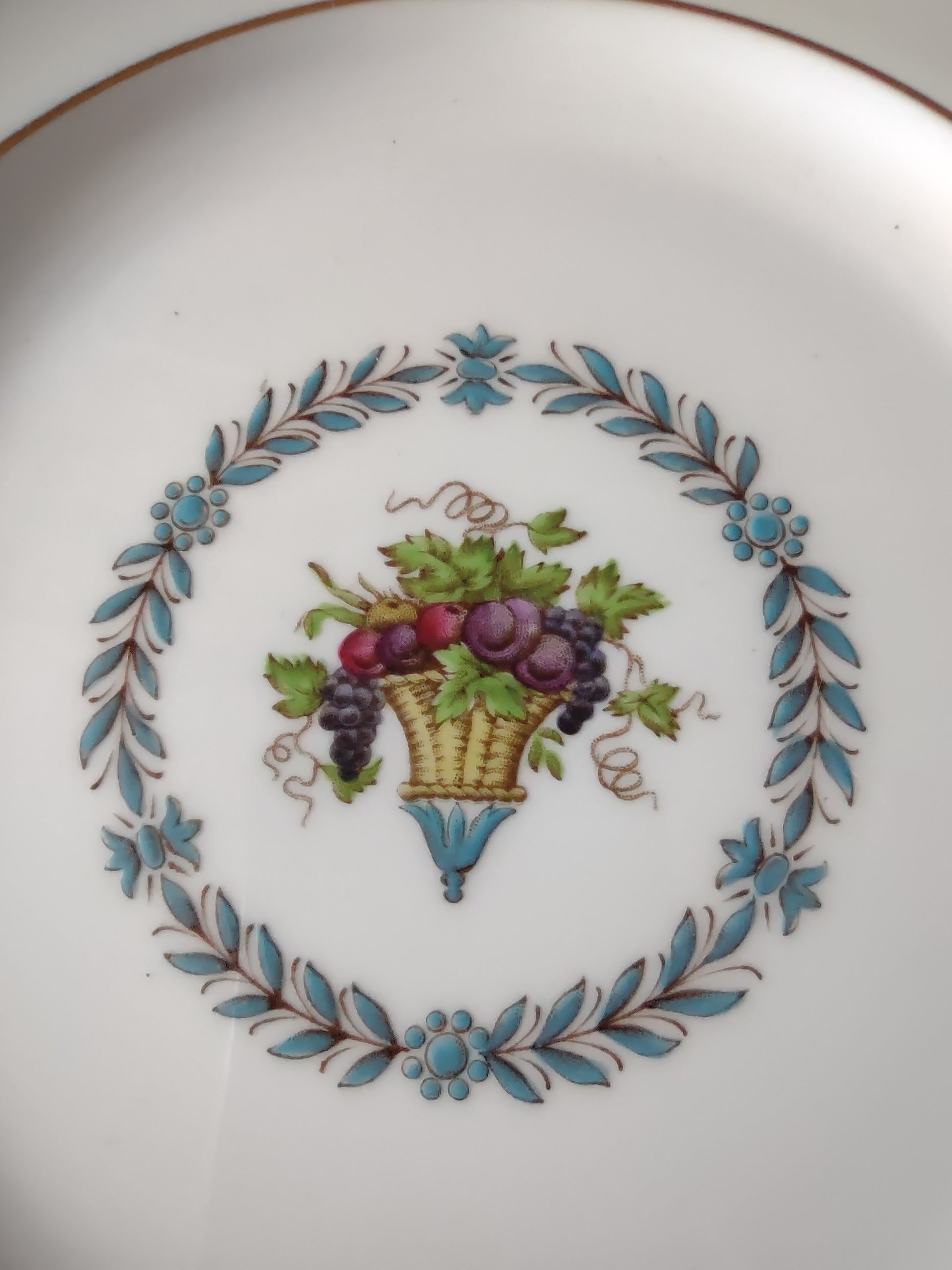 Vintage Wedgwood Appledore Luncheon Plate Bone China England Set Of 5 [6206]
