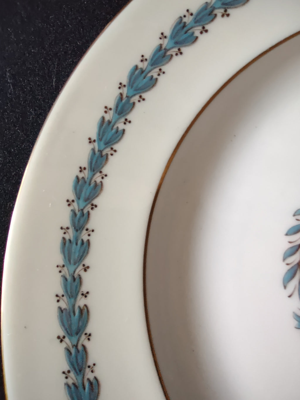 Vintage Wedgwood Appledore Luncheon Plate Bone China England Set Of 5 [6206]