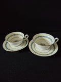 Vintage Wedgwood Appledore Cup Saucer Bone China England Set of 2 [6200]