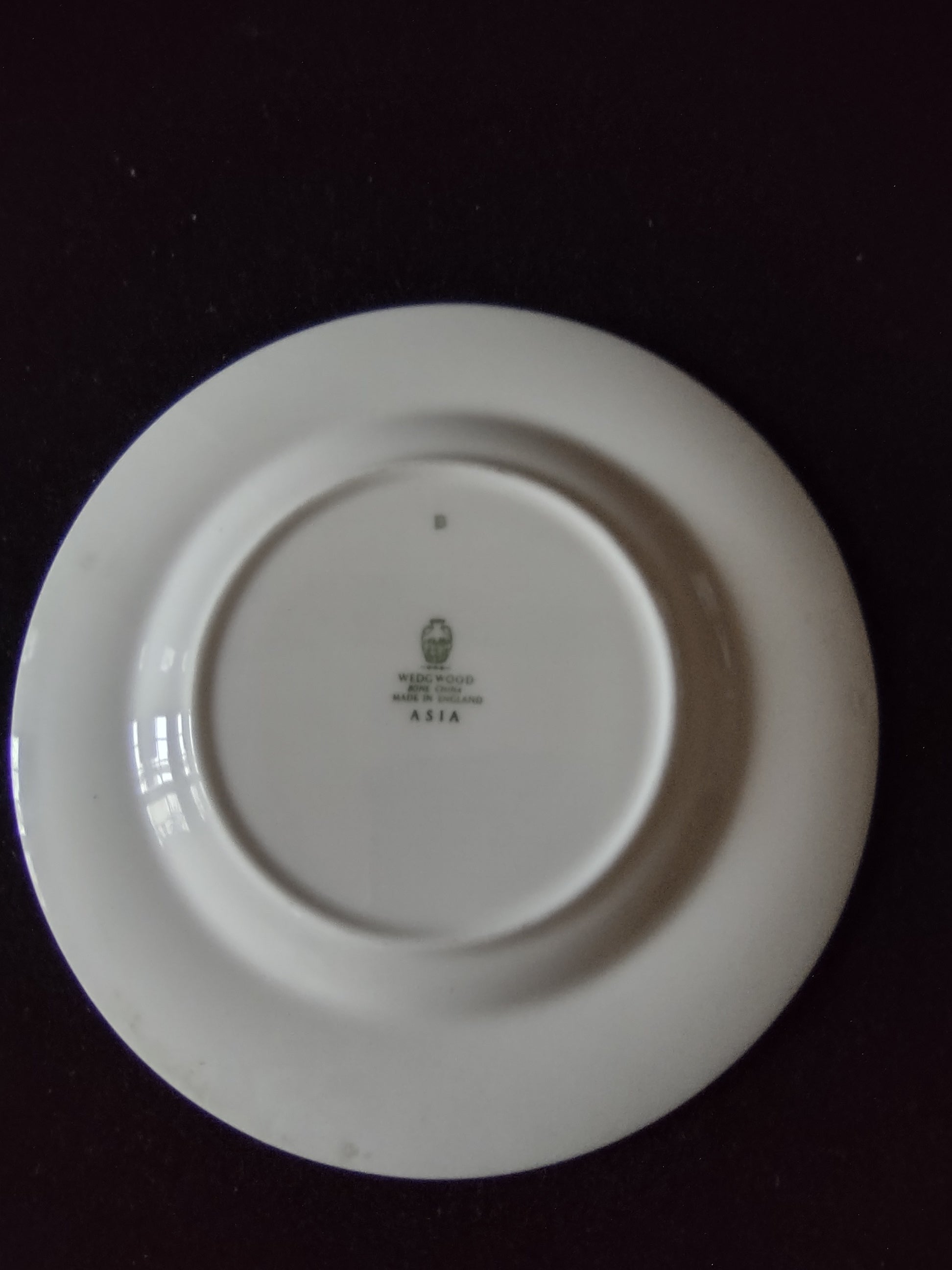 Vintage Wedgwood Asia Bread Butter Plate Bone China England Set of 2 [6208]