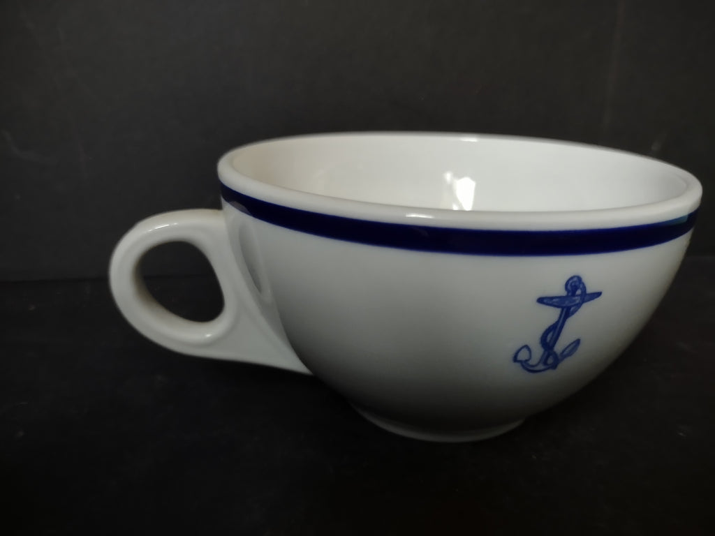 Vintage Shenango USA Navy Anchor Coffee Cup Ironstone [6204]