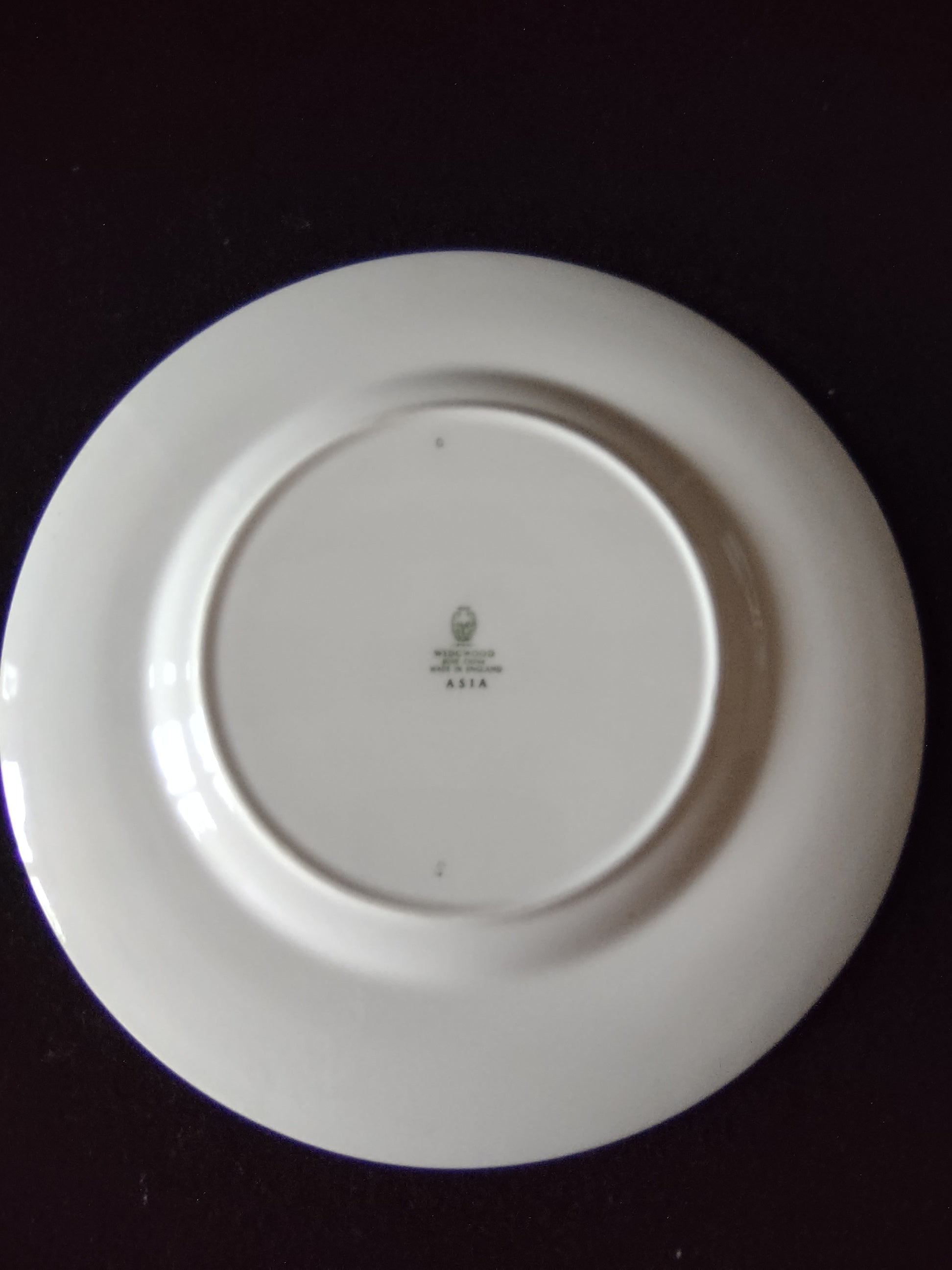 Vintage Wedgwood Asia Bread Butter Plates Bone China England Set of 2 [6209]