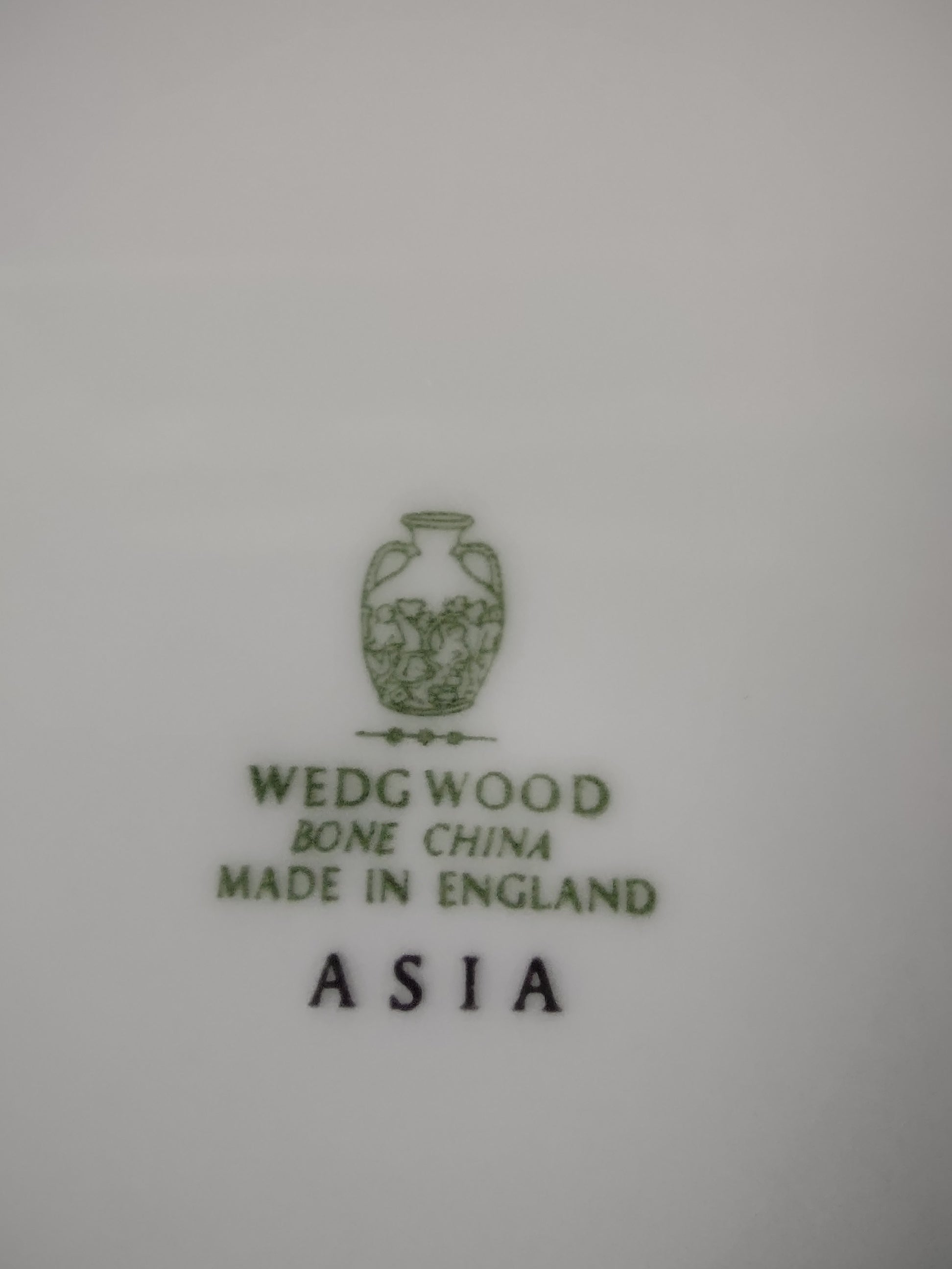 Vintage Wedgwood Asia Bread Butter Plates Bone China England Set of 2 [6209]