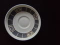 Vintage Wedgwood Asia Saucer Bone China Black Gold England [6211]