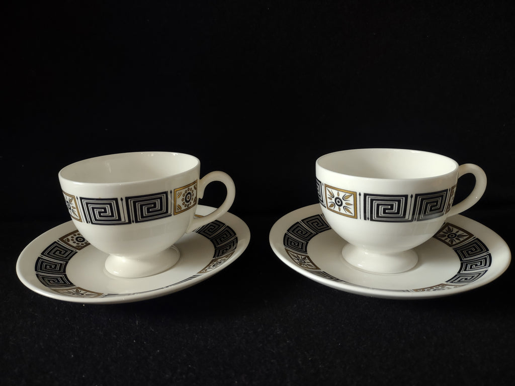 Vintage Wedgwood Asia Cup & Saucer Bone China England Set of 2 [6212]