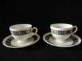 Vintage Wedgwood Asia Cup & Saucer Bone China England Set of 2 [6212]