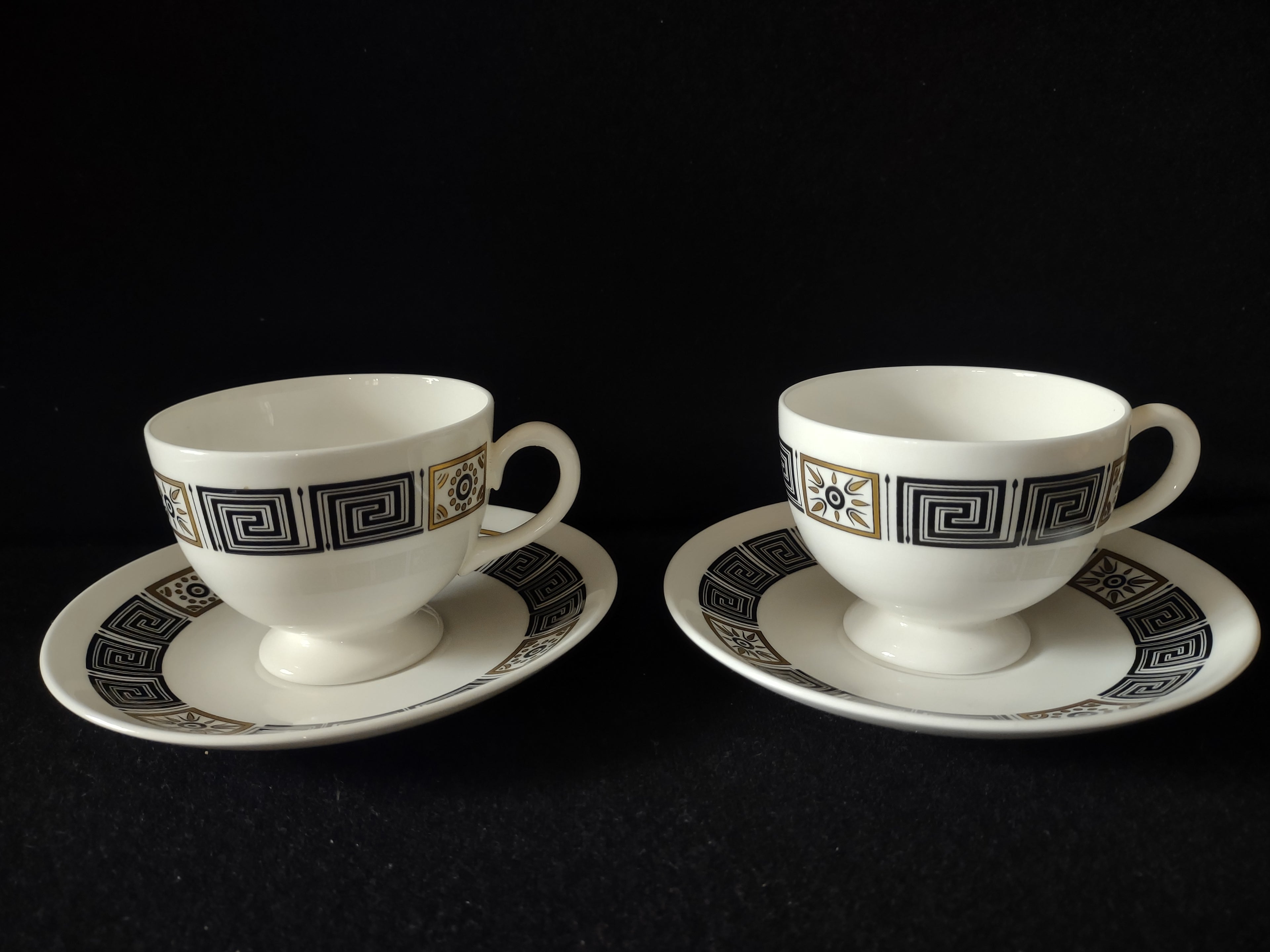Vintage Wedgwood Asia Cup & Saucer Bone China England Set of 2 [6212]