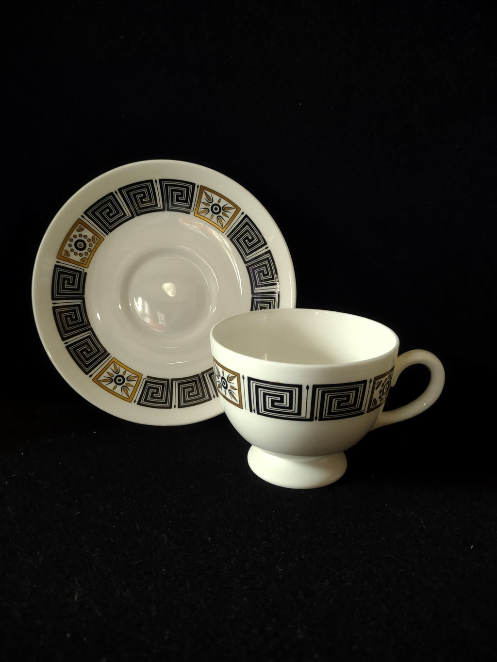Vintage Wedgwood Asia Cup & Saucer Bone China England Set of 2 [6212]