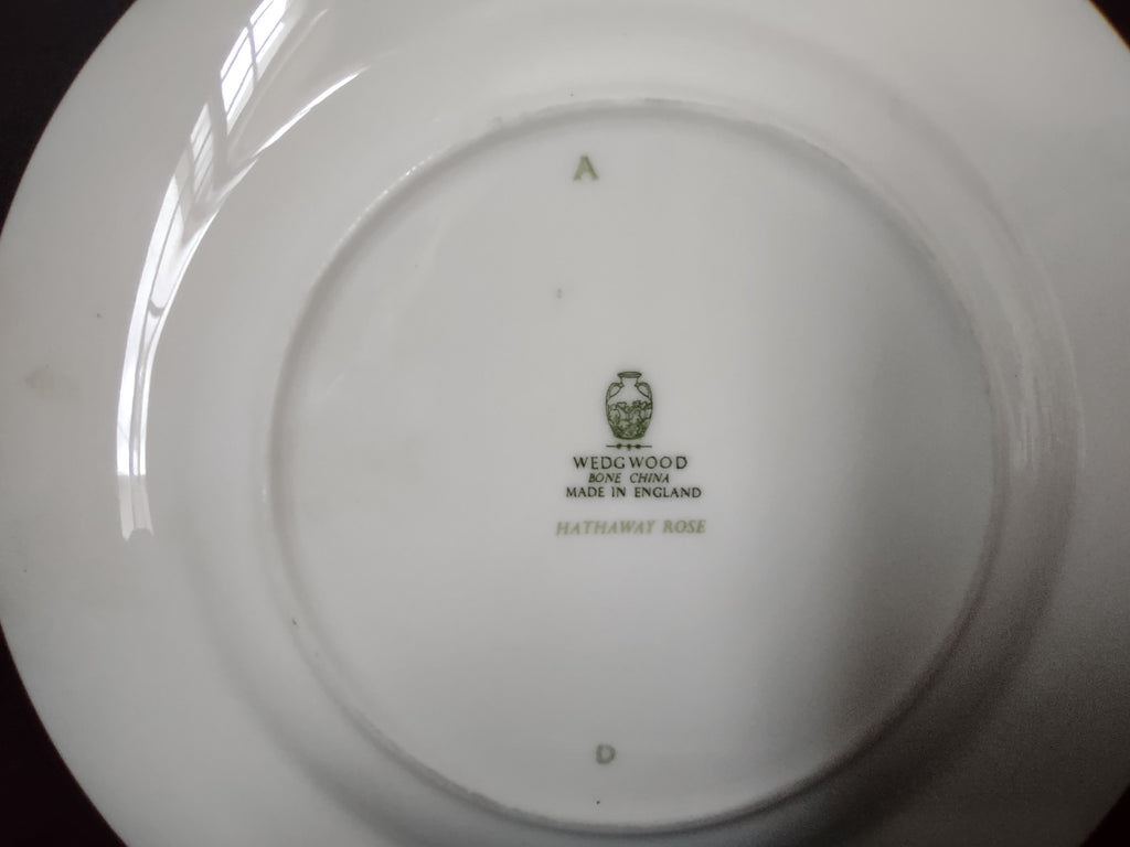 Vintage Wedgwood Hathaway Rose Bone China Side Plates Set of 2 England [6217]
