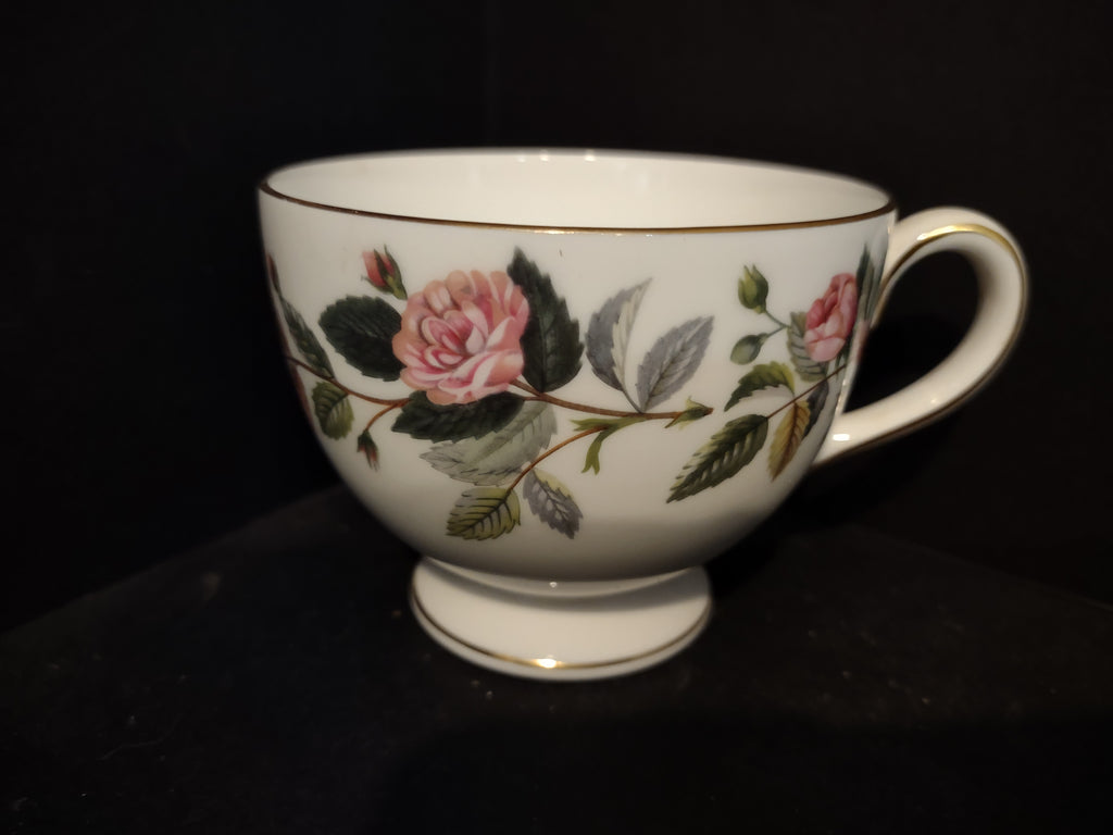 Vintage Wedgwood Hathaway Rose Bone China Footed Teacup England Cup Only [6218]