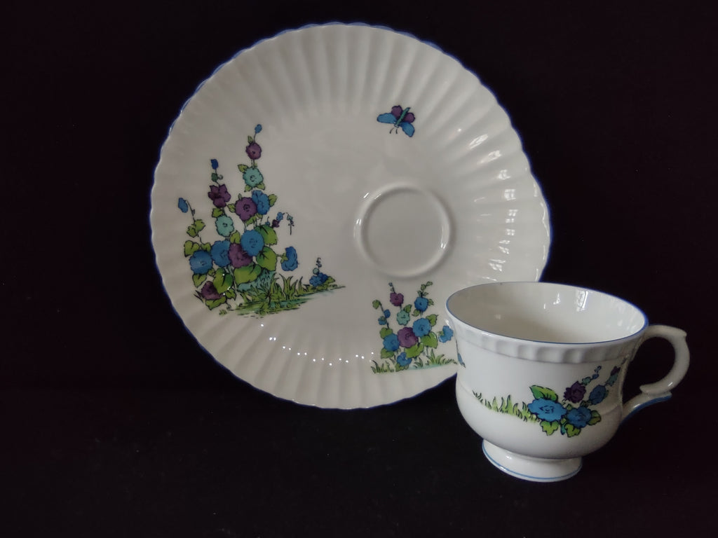 Vintage Staffordshire Gainsborough Snack Plate Cup Bone China England [6222]