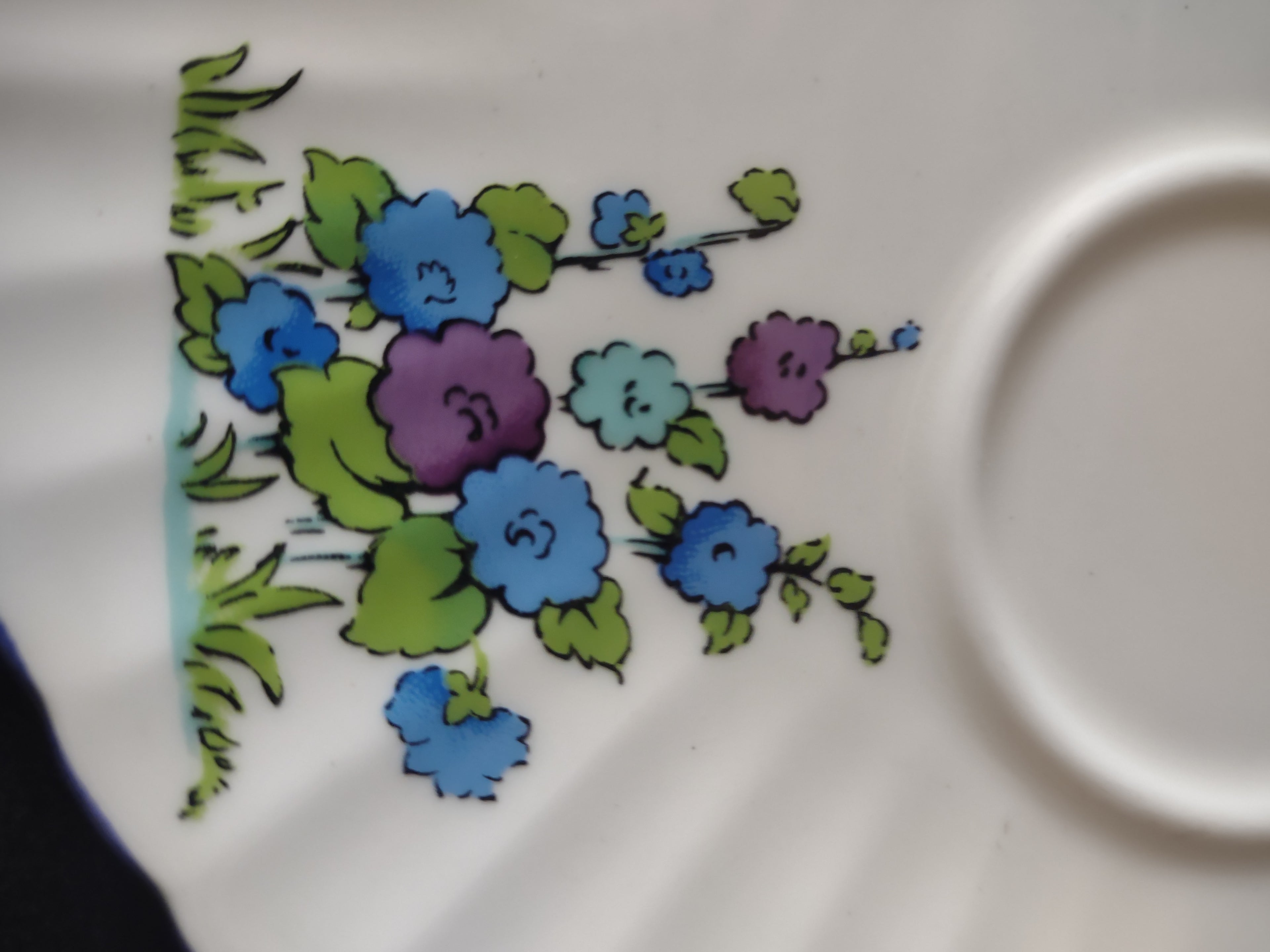 Vintage Staffordshire Gainsborough Snack Plate Cup Bone China England [6222]