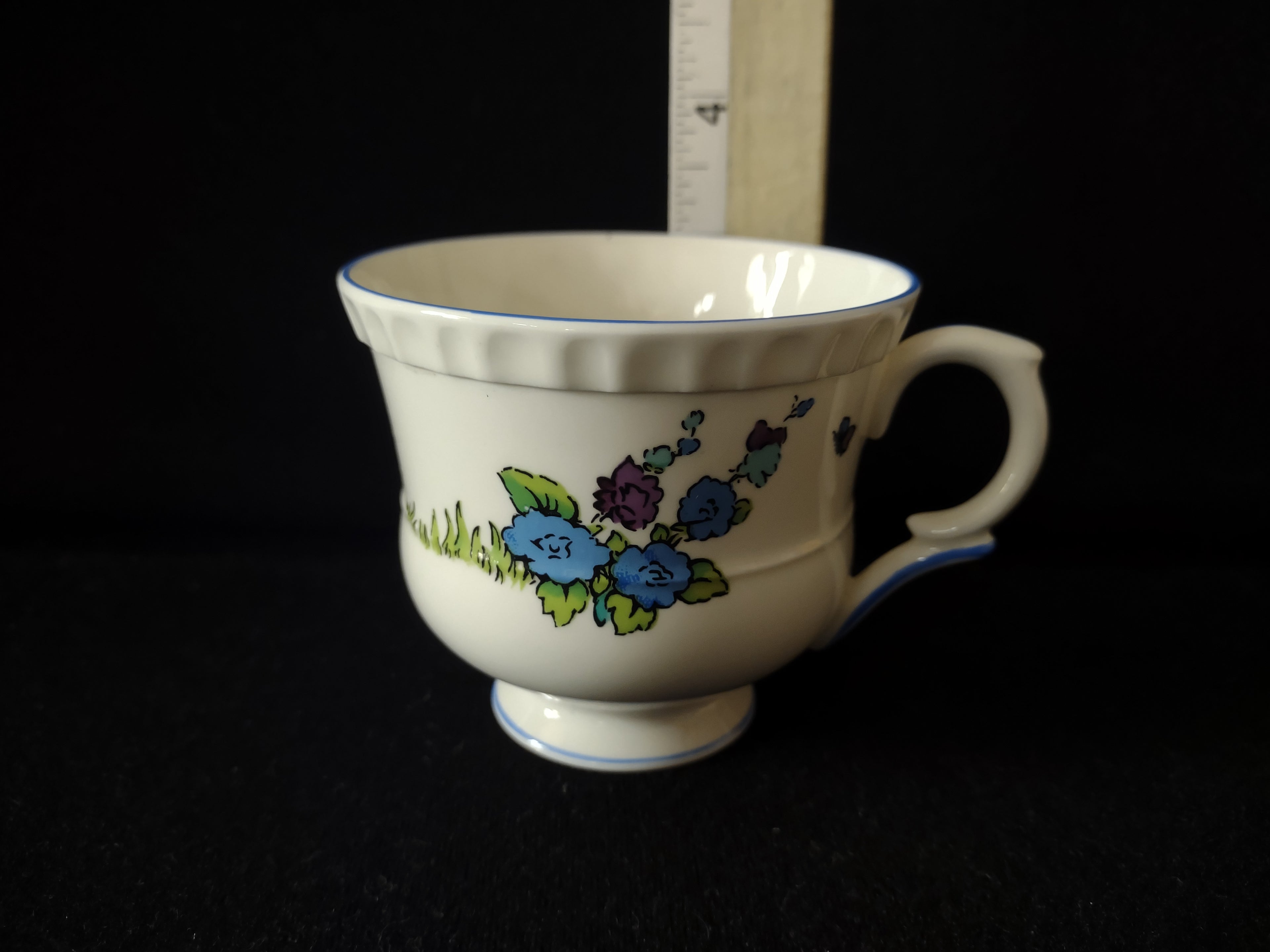 Vintage Staffordshire Gainsborough Snack Plate Cup Bone China England [6222]