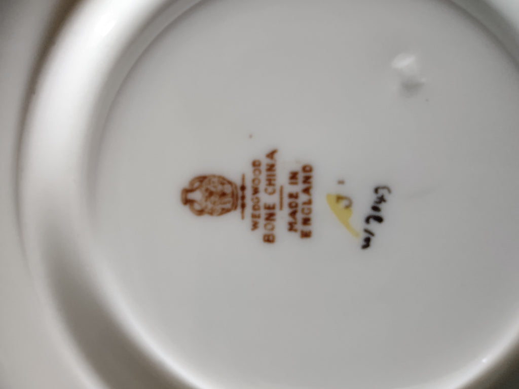 Vintage Wedgwood Cup & Saucer Bone China Mixed Floral England Set Of 7 [6223]