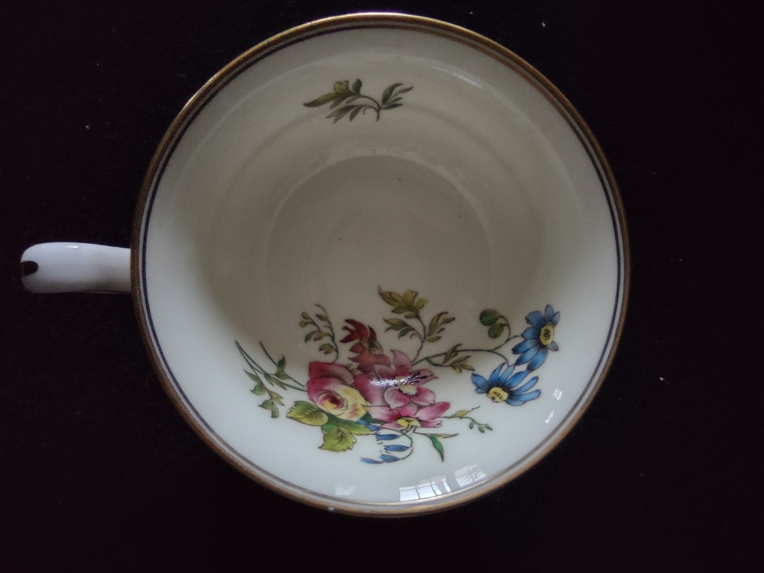 Vintage Wedgwood Cup & Saucer Bone China Mixed Floral England Set Of 7 [6223]