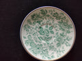 Vintage Wedgwood Saucer Bone China Green Transferware Floral England [6227]