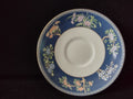 Vintage Wedgwood Blue Siam Floral Saucer Bone China Gold Trim England [6228]