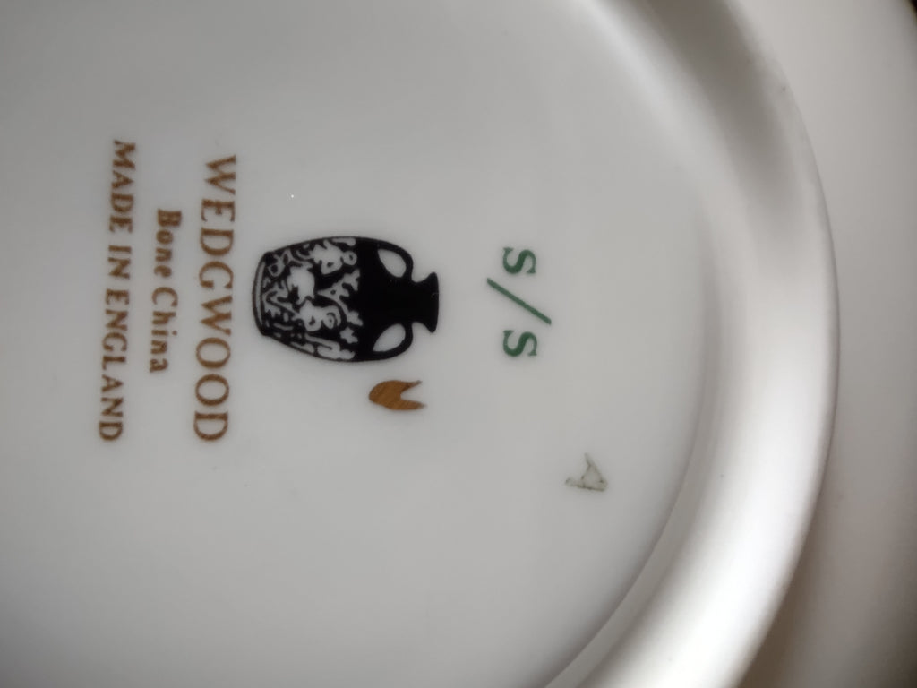 Vintage Wedgwood Downland Saucer Bone China Floral England [6229]
