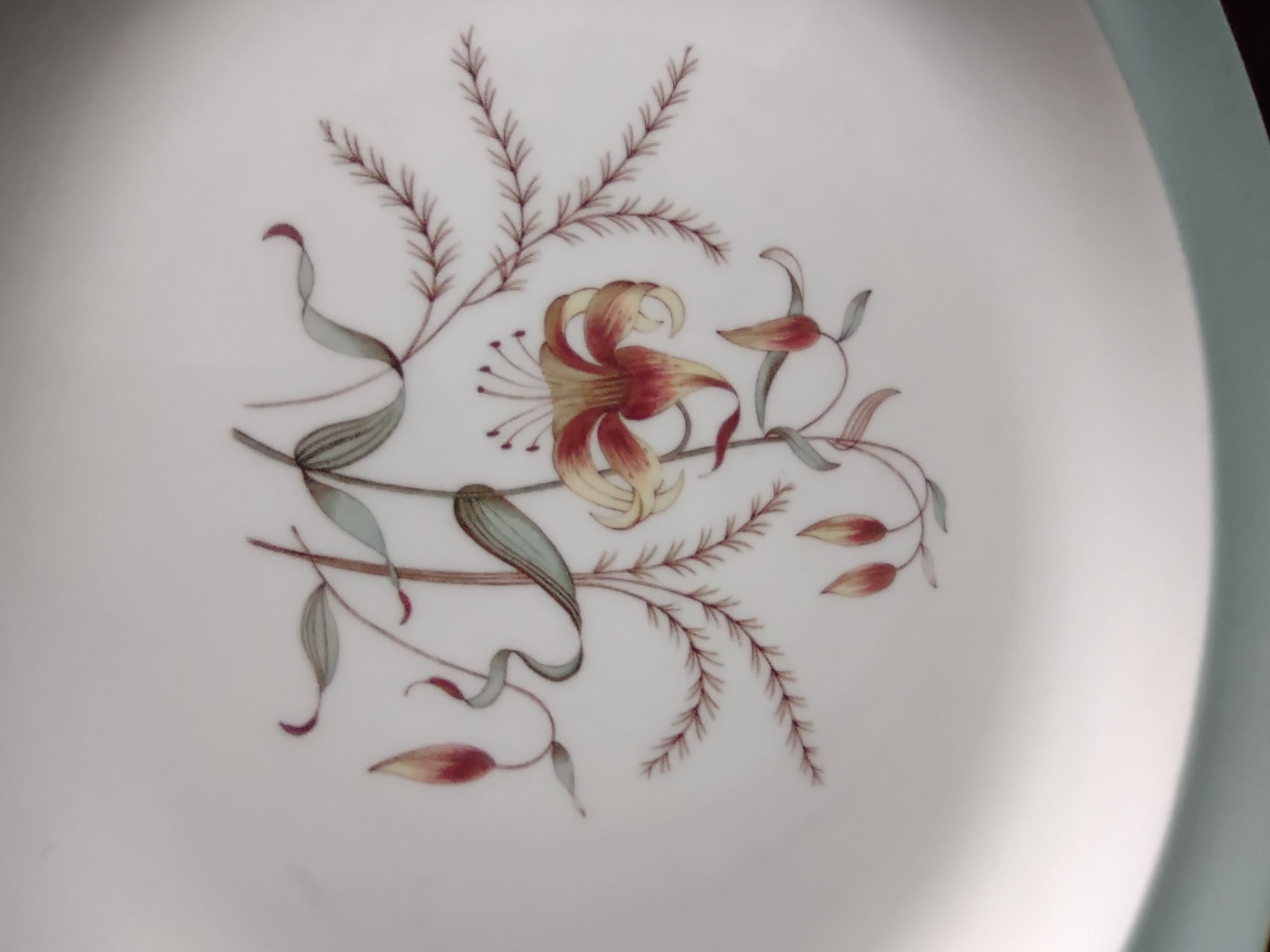 Vintage Wedgwood Tiger Lily Serving Platter Etruria Barlaston England [6234]