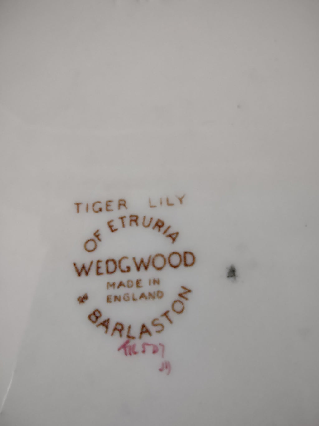 Vintage Wedgwood Tiger Lily Serving Platter Etruria Barlaston England [6234]