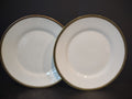 Vintage Wedgwood Chester Dinner Plates Pair Gold Border 10" [6241]