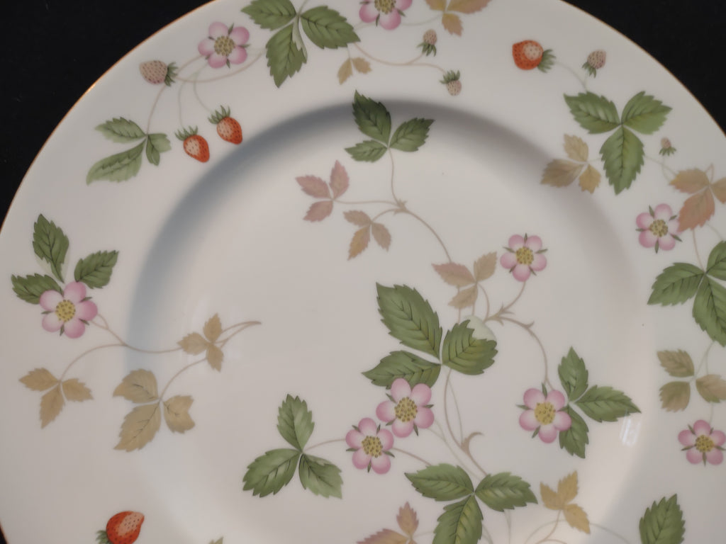 Vintage Wedgwood Wild Strawberry Bone China Dinner Plate England [6242]