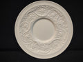 Vintage Wedgwood Patrician Embossed White Demitasse Espresso Saucer England [6243]