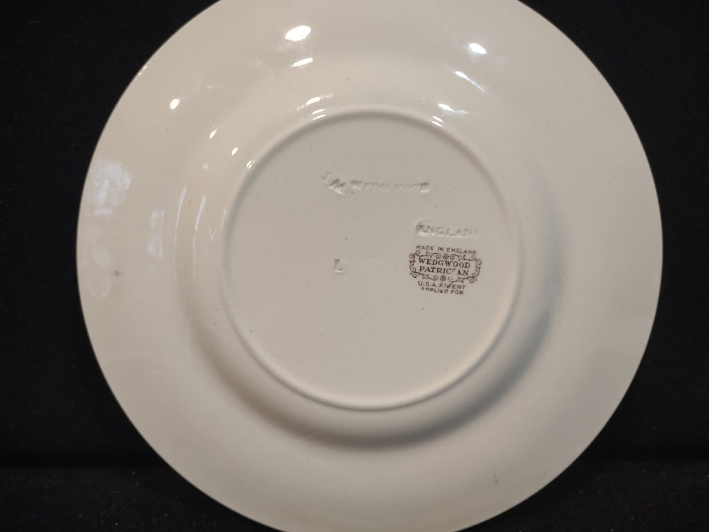 Vintage Wedgwood Patrician Embossed White Bread Butter Plate 6" England [6244]