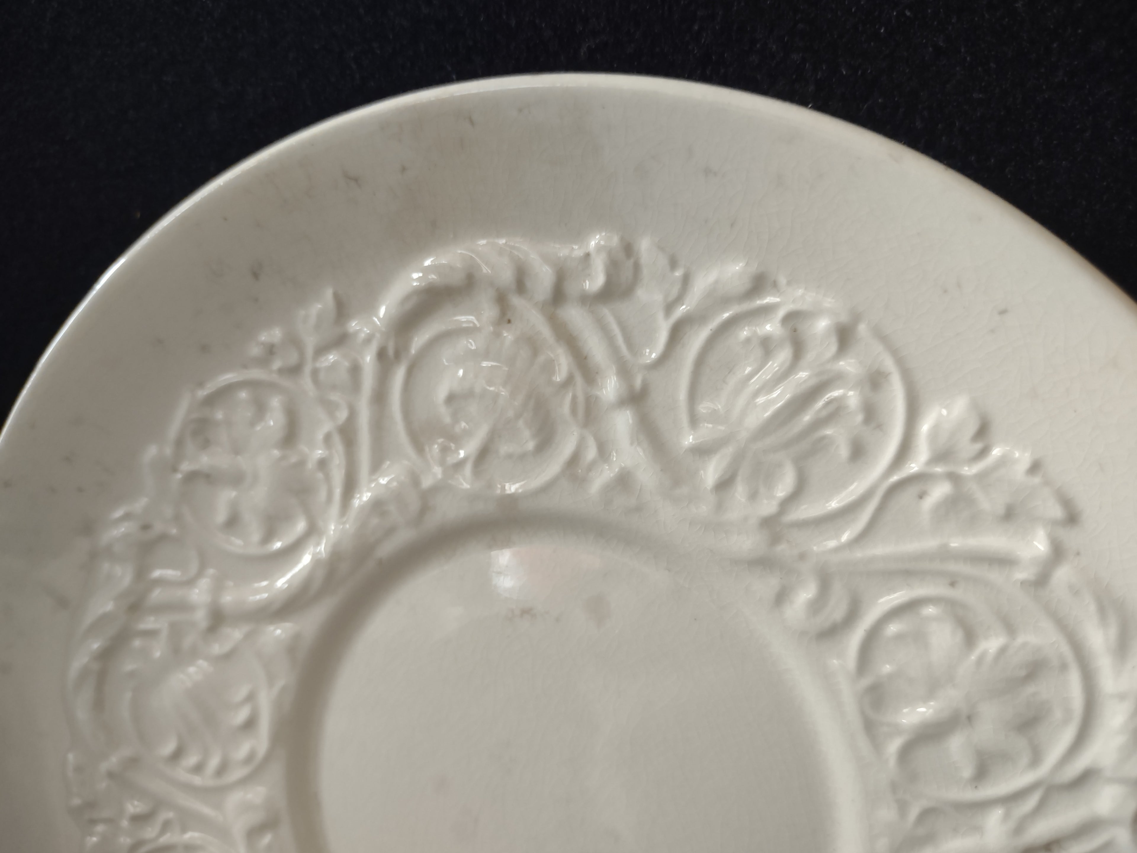 Vintage Wedgwood Patrician Cream Soup Liner Saucer England 6in [6246]