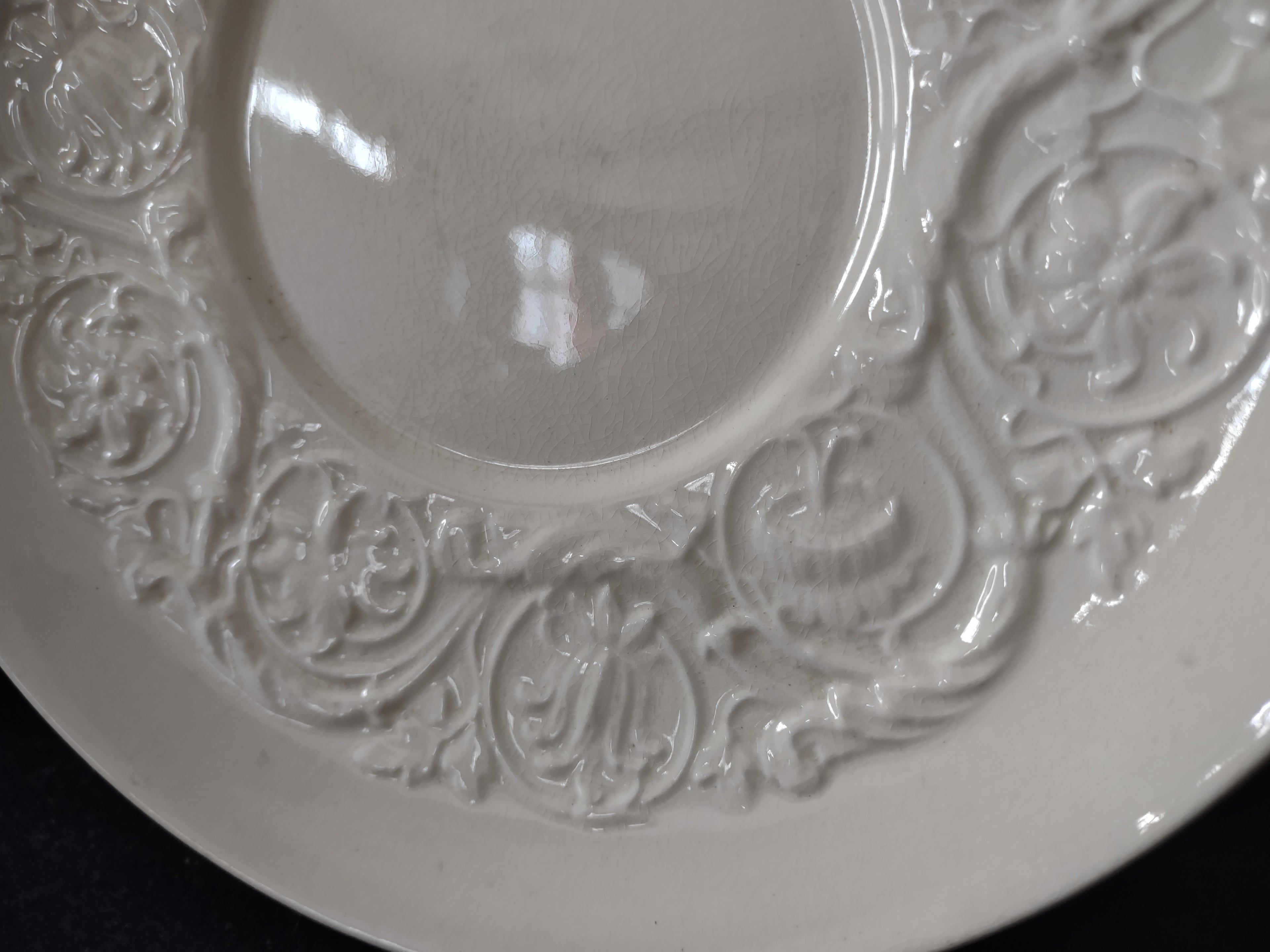 Vintage Wedgwood Patrician Cream Soup Liner Saucer England 6in [6246]