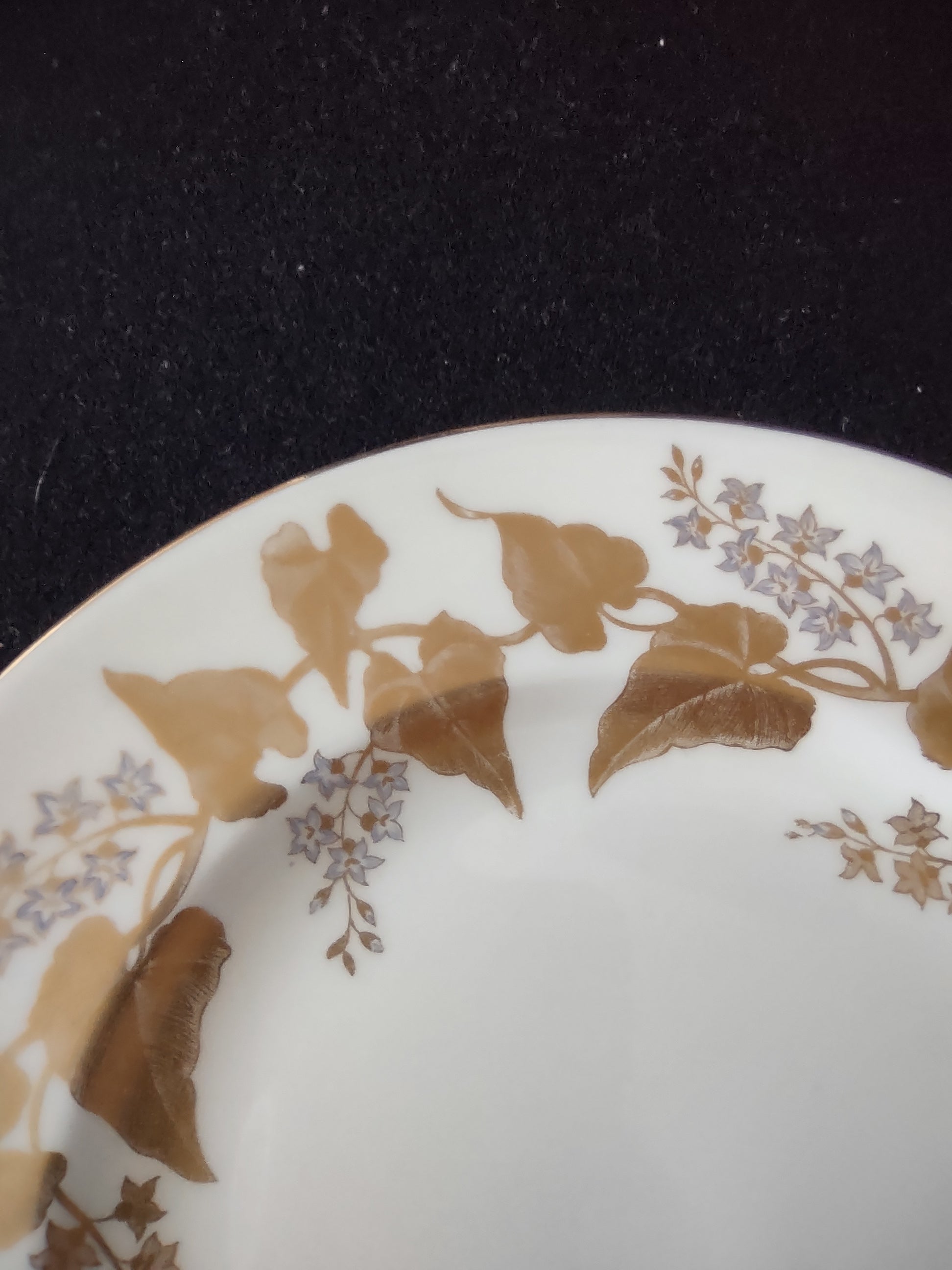 Vintage Wedgwood Buxton Gold Salad Plate Bone China England 8" [6256]