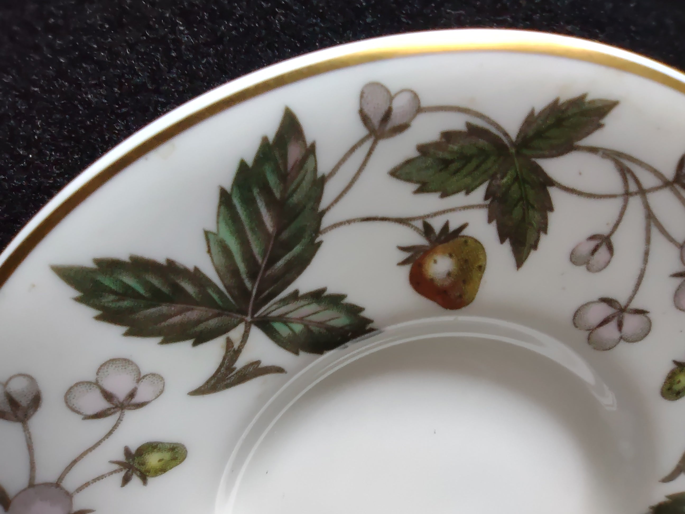 Vintage Wedgwood Strawberry Hill Demitasse Saucer Bone China England [6260]