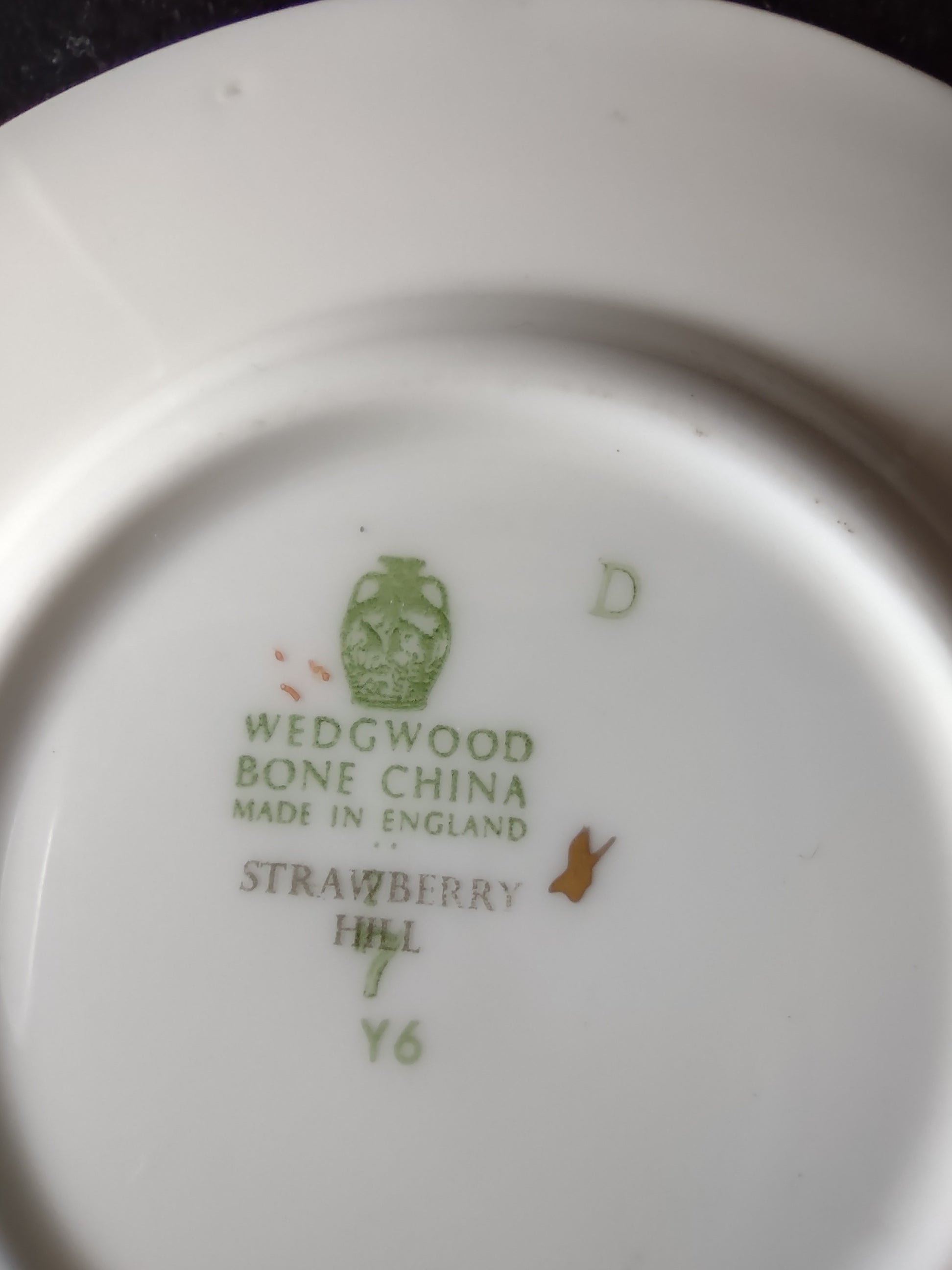 Vintage Wedgwood Strawberry Hill Demitasse Saucer Bone China England [6260]