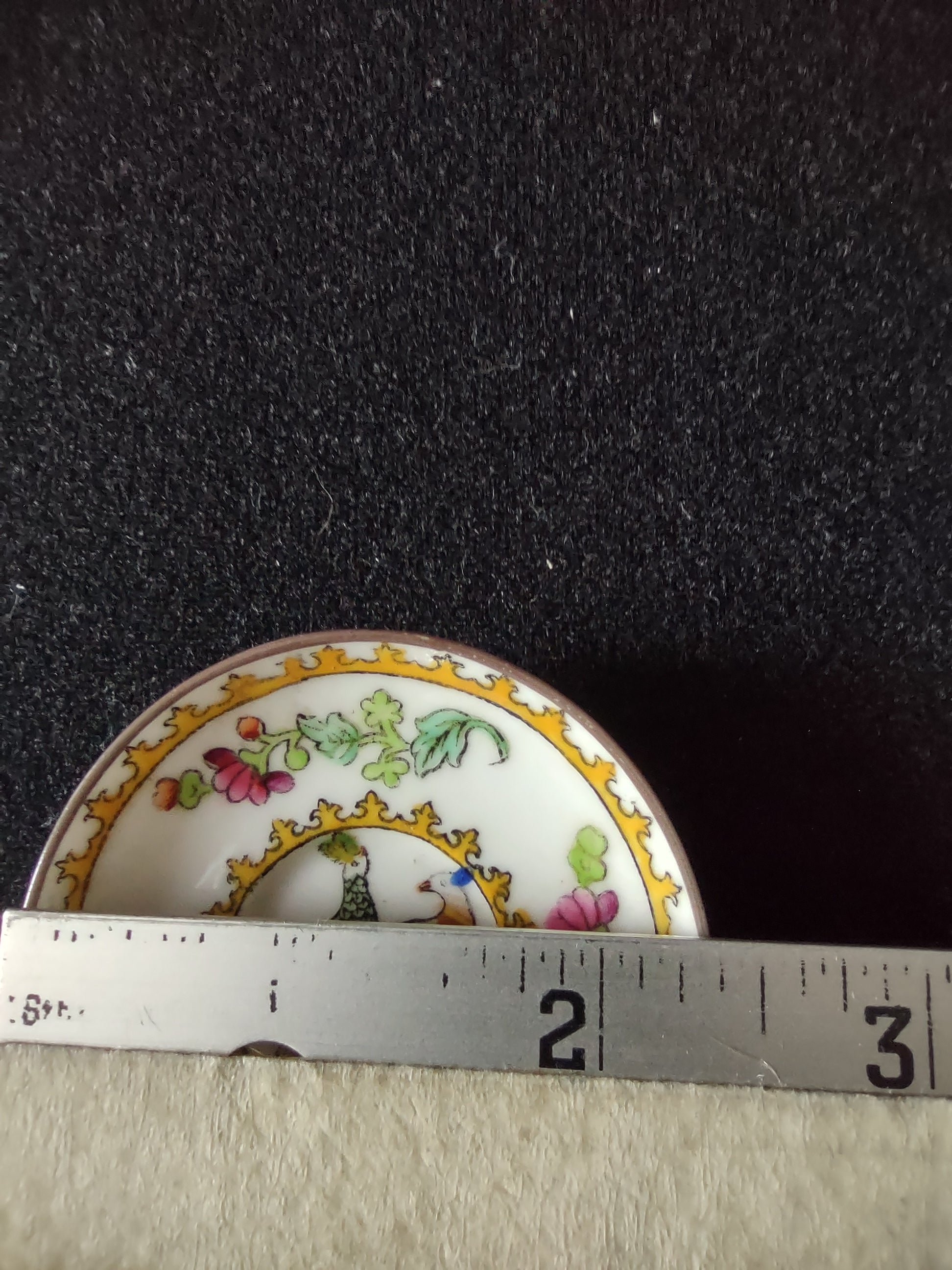 Vintage Spode Copeland's China Exotic Birds Butter Pat Bone China England [6263]