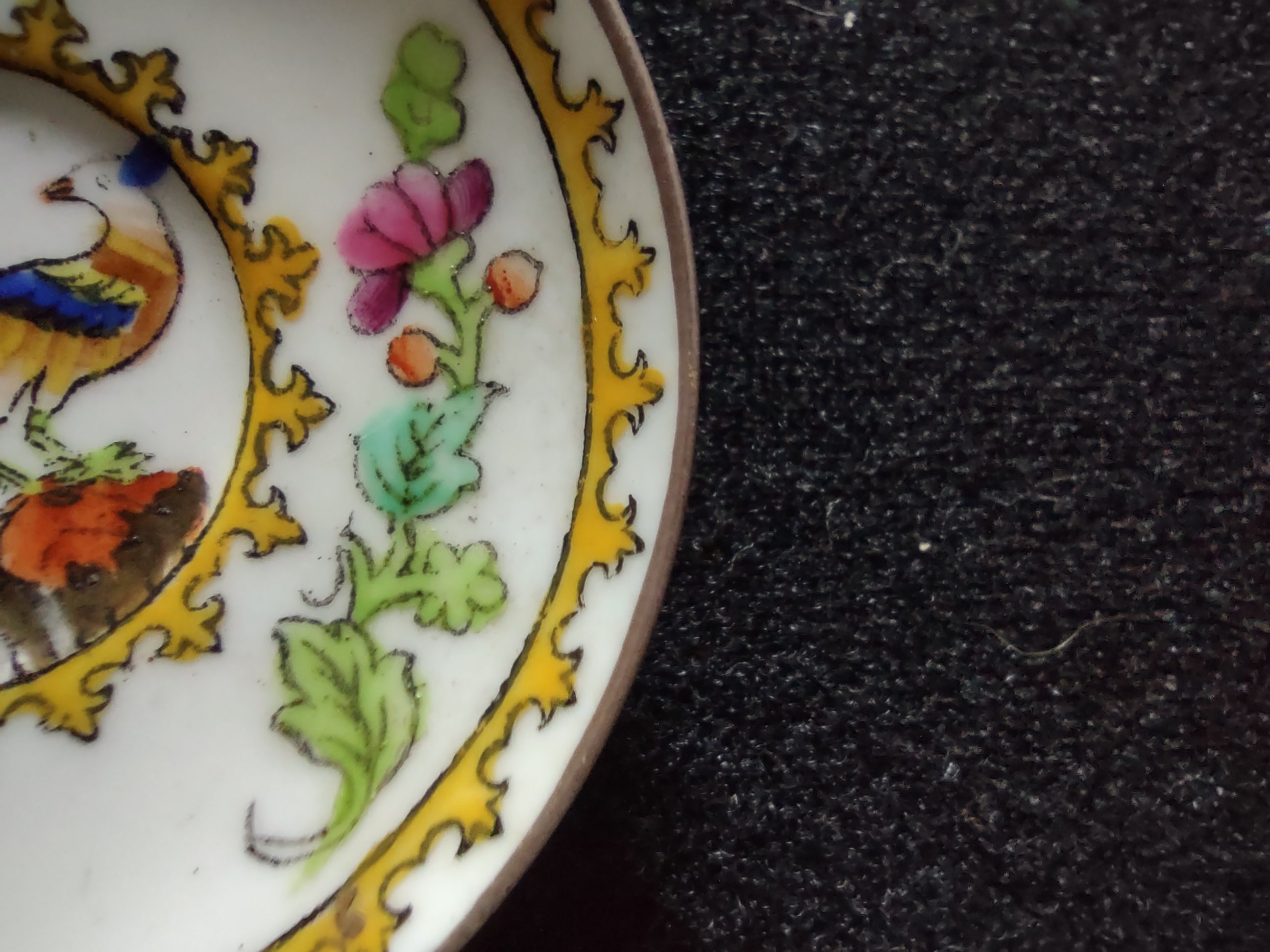 Vintage Spode Copeland's China Exotic Birds Butter Pat Bone China England [6263]