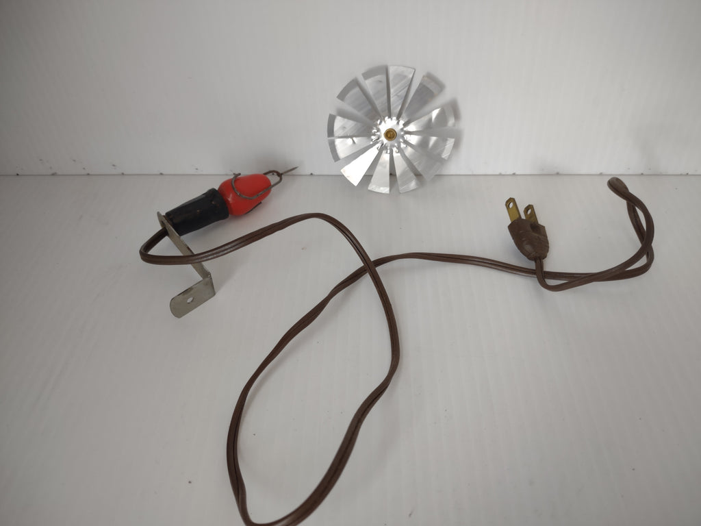 Vintage Christmas Cardboard Fireplace Display "Electric" [4826]