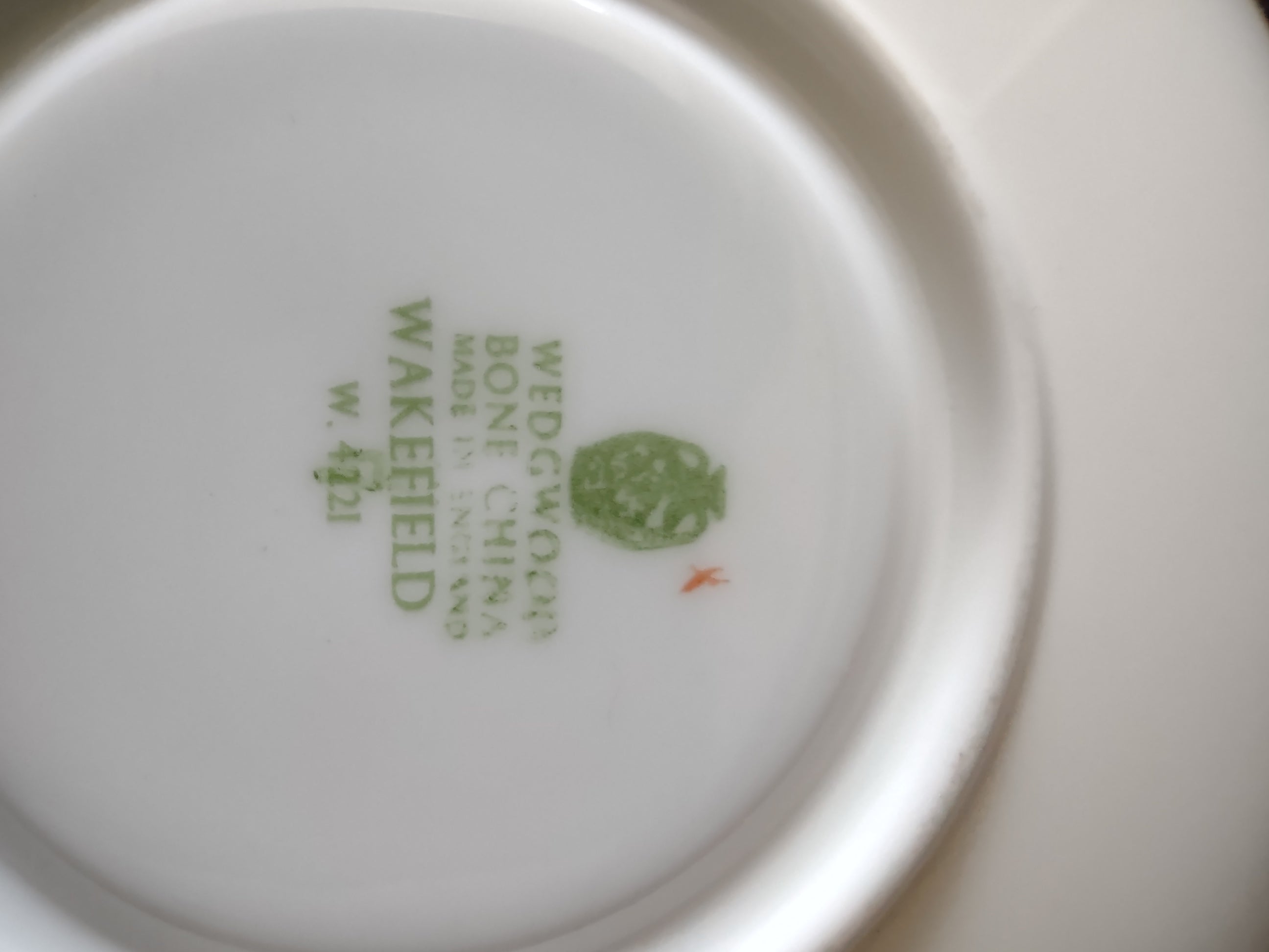 Vintage Wedgwood Wakefield Saucer Bone China England 6in [6267]