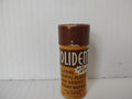 Vintage Polident Denture Cleaner Paper Container EMPTY Brown & Gold [6474]