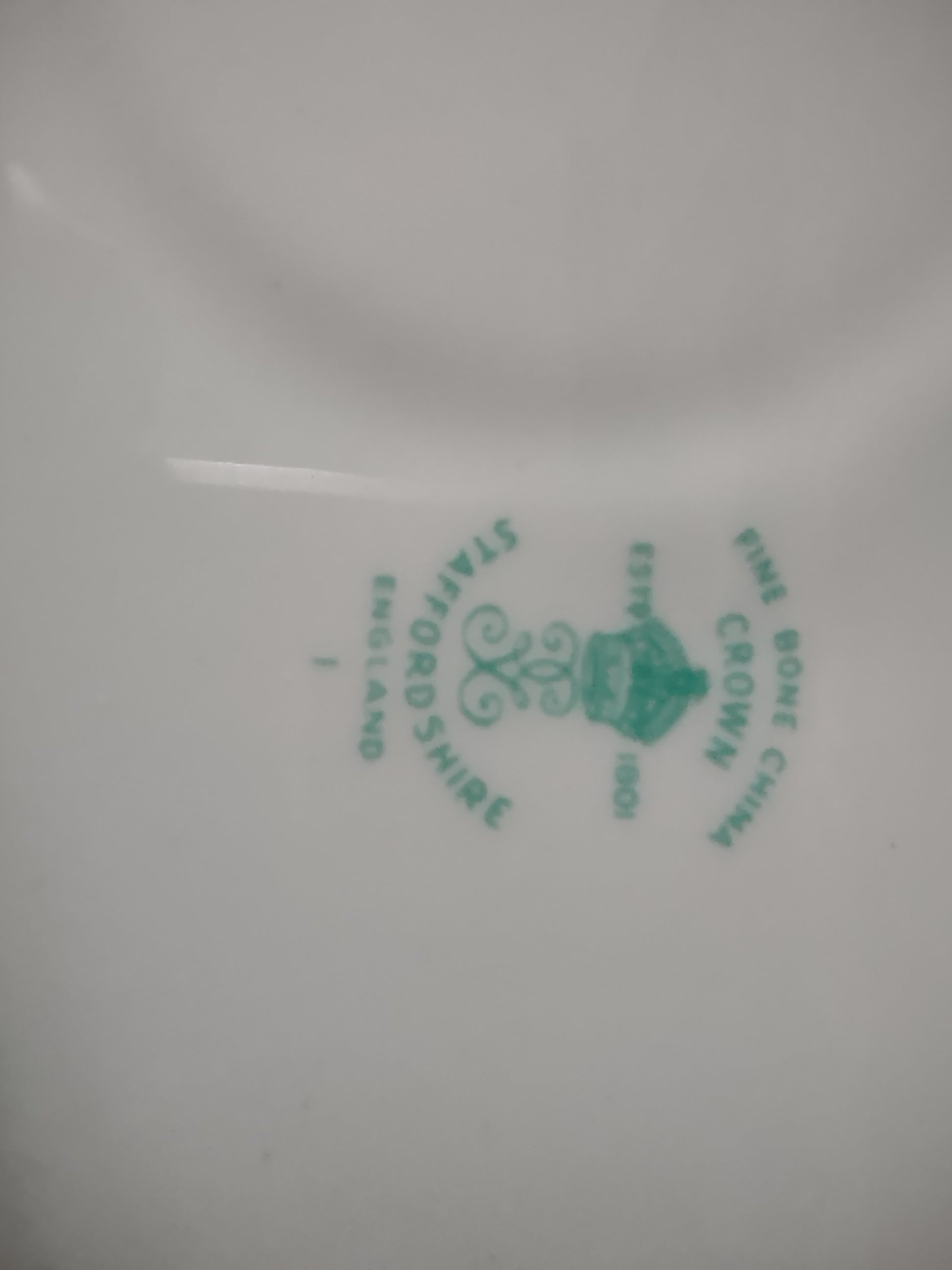 Vintage Staffordshire Butterfly Snack Plate No Cup Bone China England [6270]
