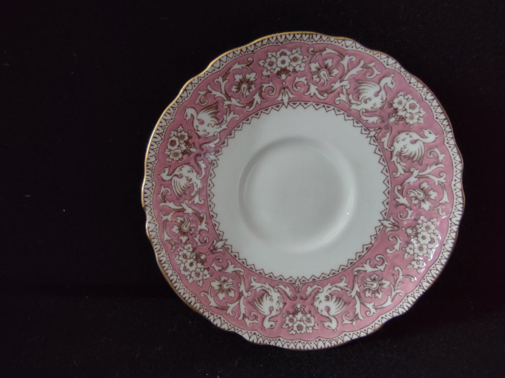 Vintage Crown Staffordshire Ellesmere Cup Saucer Bone China England Pair [6272]