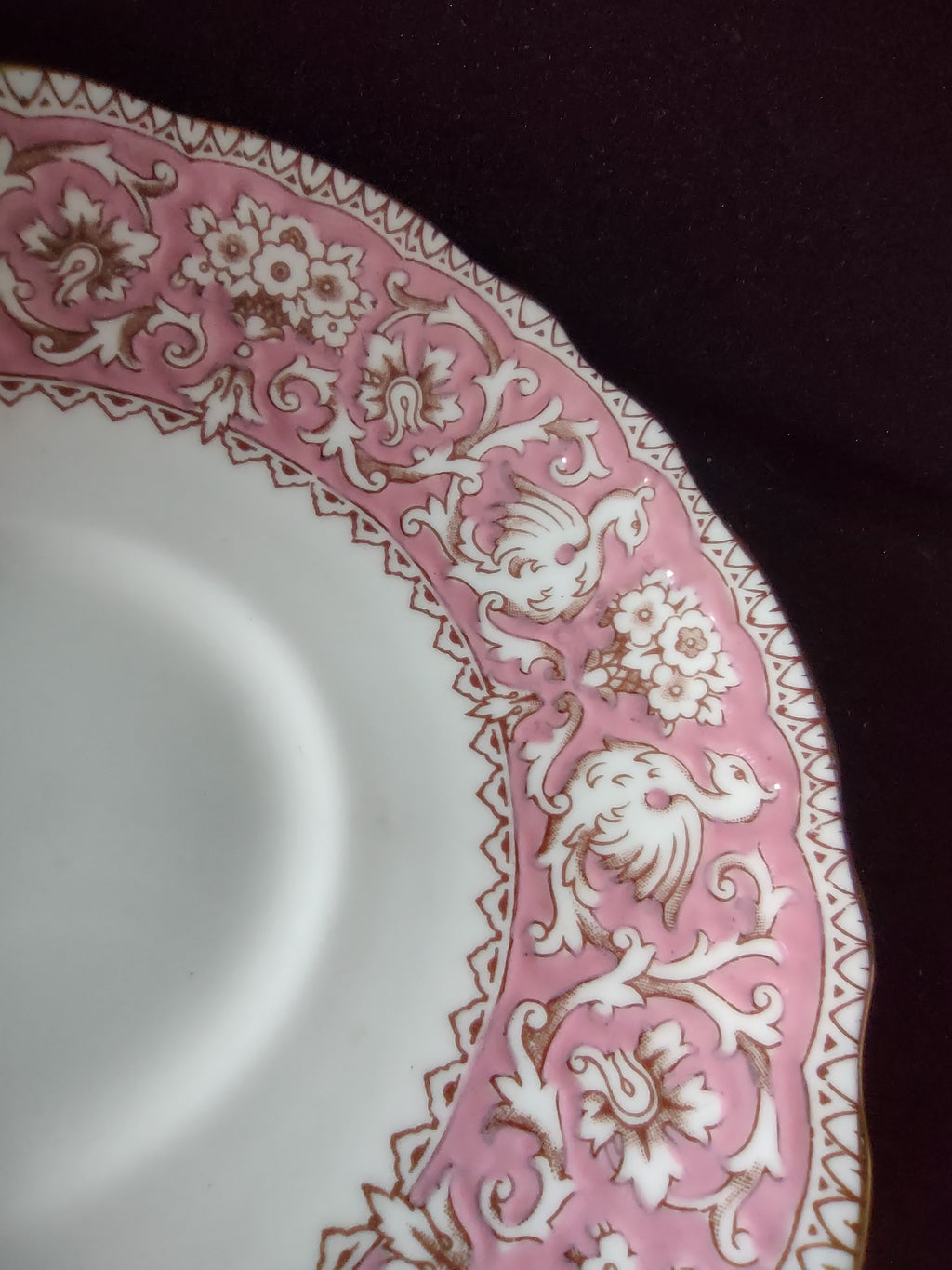Vintage Crown Staffordshire Ellesmere Cup Saucer Bone China England Pair [6272]