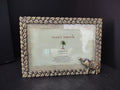 Vintage Exotic Travels 4x6 Photo Frame Jeweled Elephant Braided Leaf Border [6291]