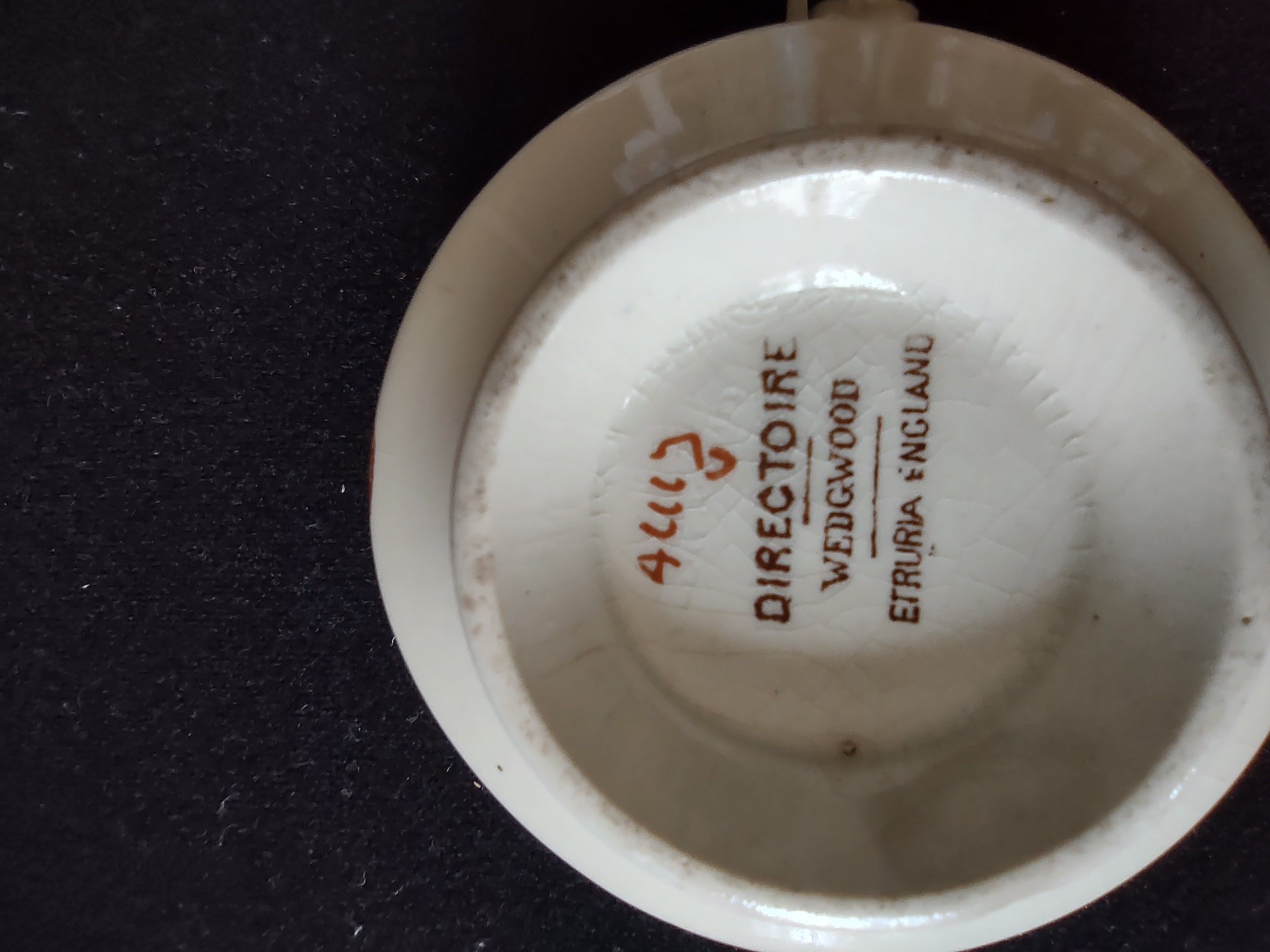 Vintage Wedgwood Directoire Demitasse Cup Saucer Set Etruria England [6274]