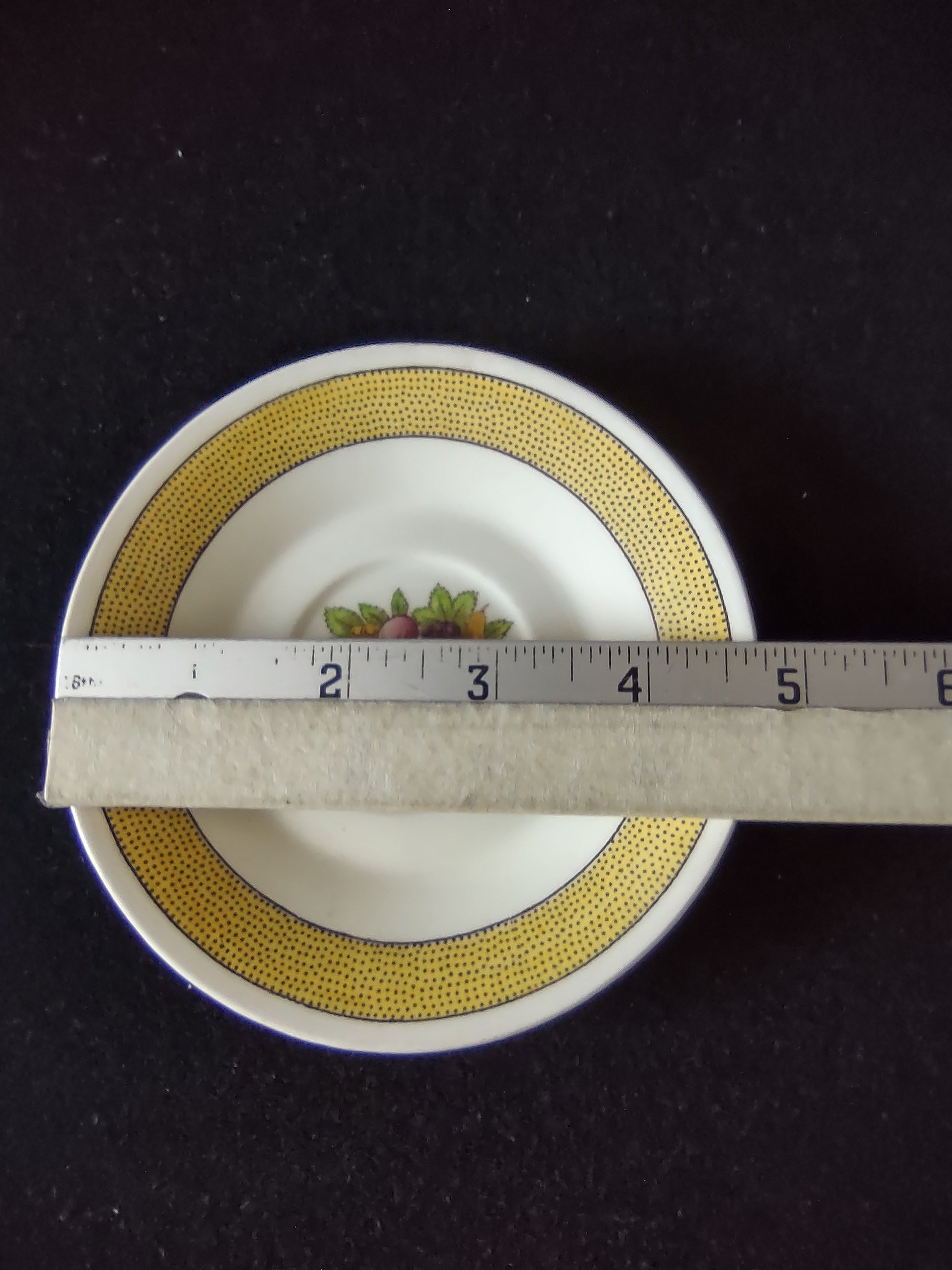 Vintage Wedgwood Directoire Demitasse Saucer Etruria England Fruit Basket [6275]