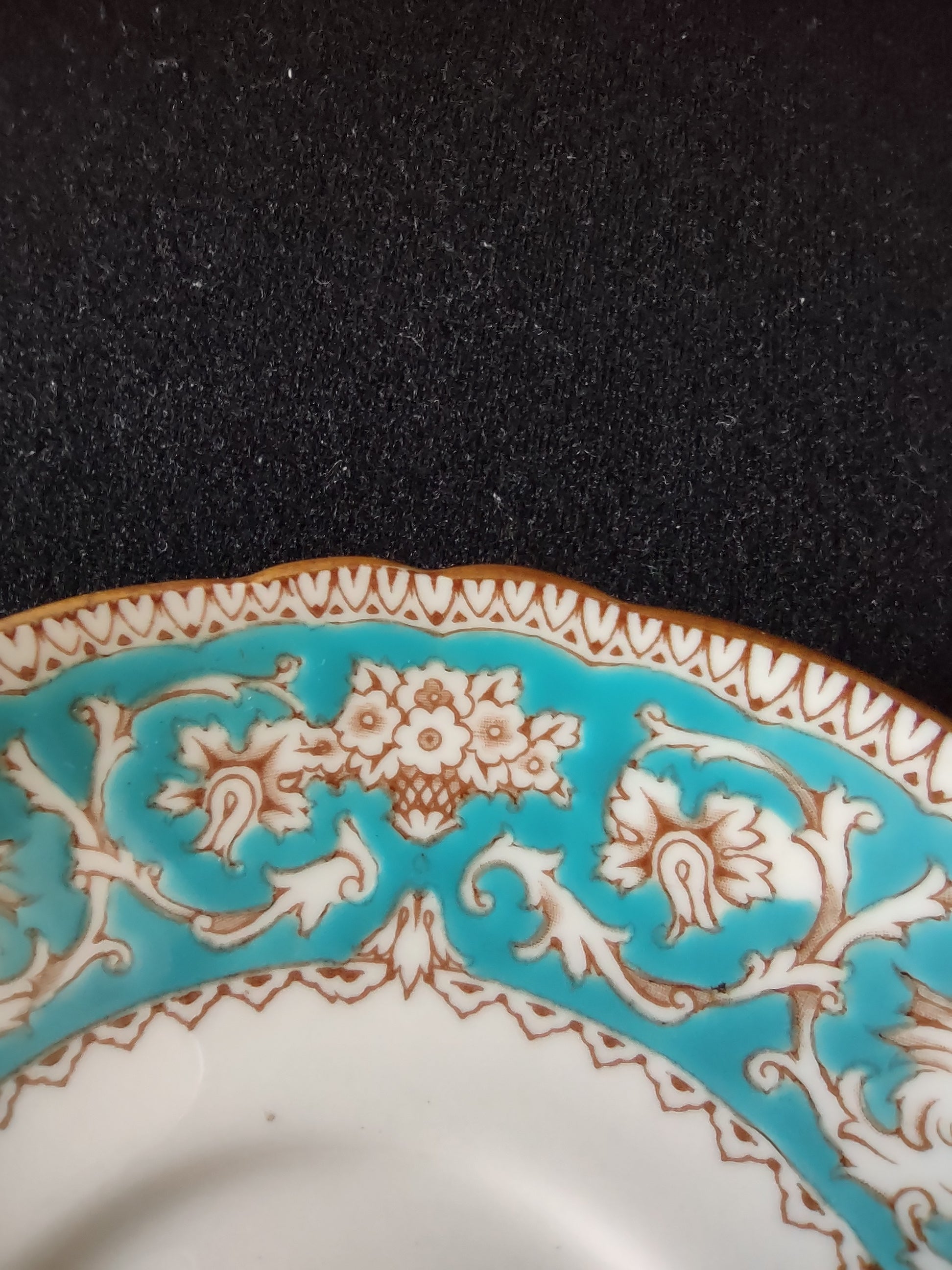 Vintage Staffordshire Ellesmere Bouillon Cup Saucer Bone China England [6276]