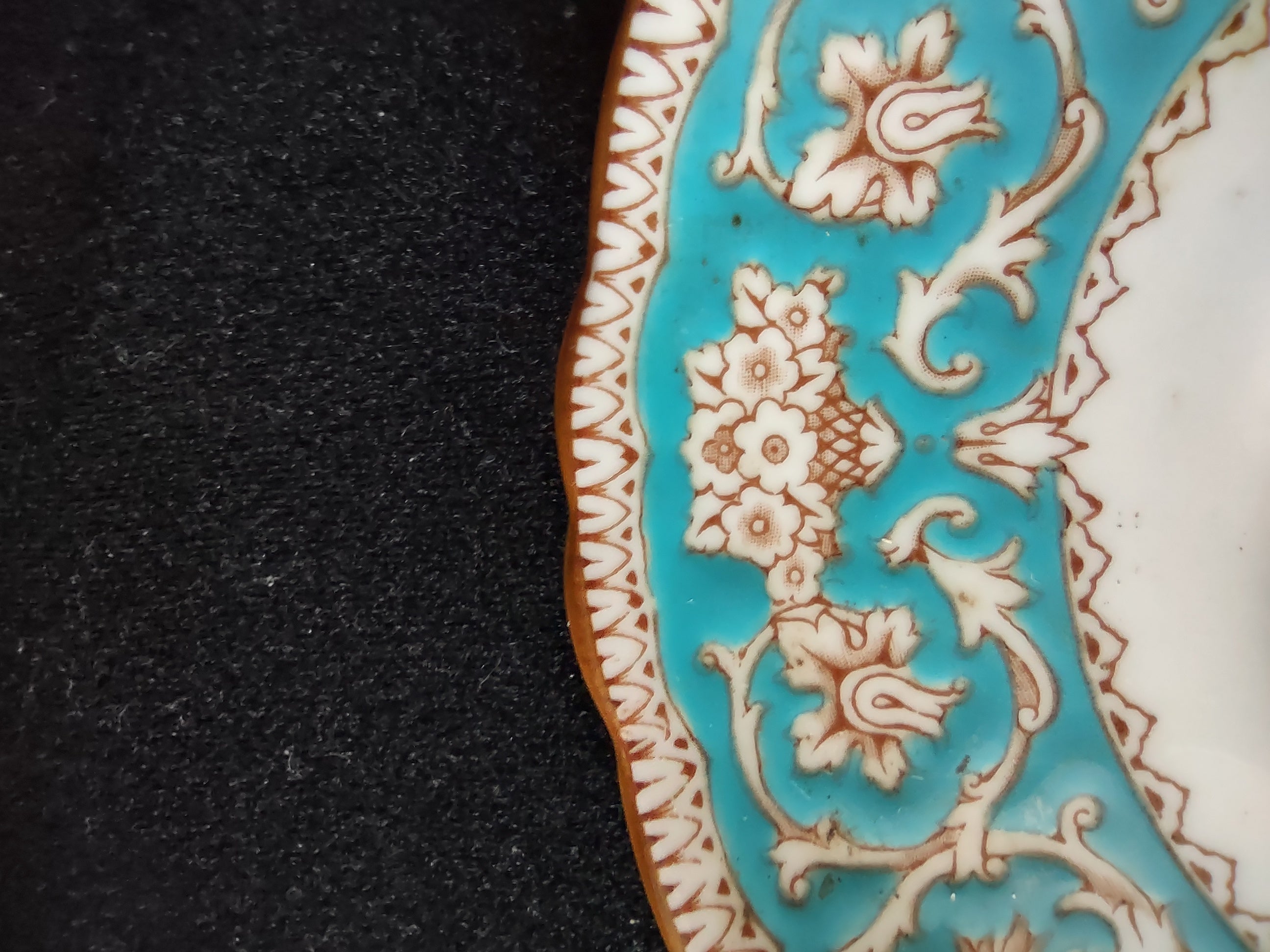 Vintage Crown Staffordshire Ellesmere Bouillon Saucer Bone China England [6277]